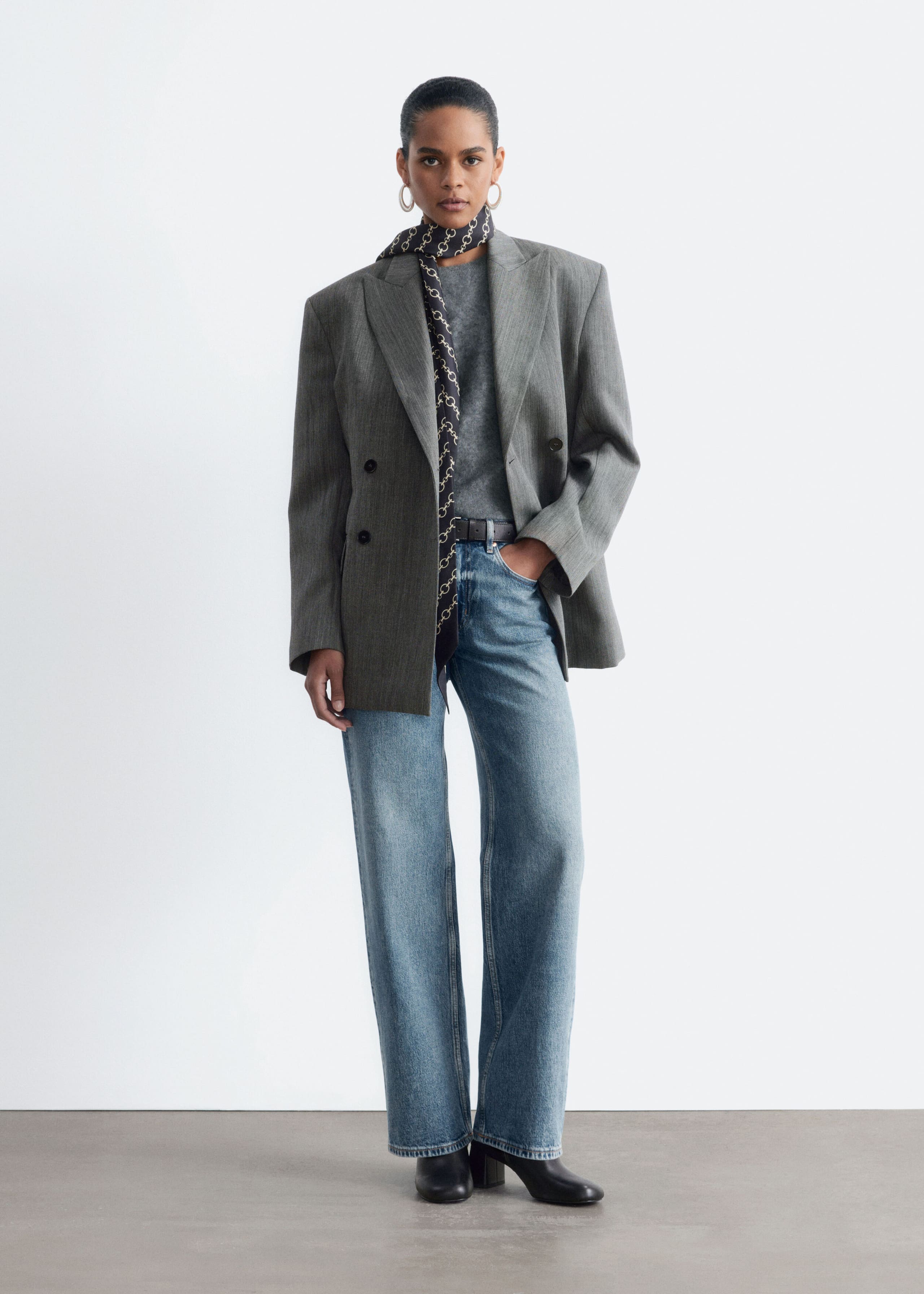 Stiefeletten aus Leder - Schwarz - Lookbook