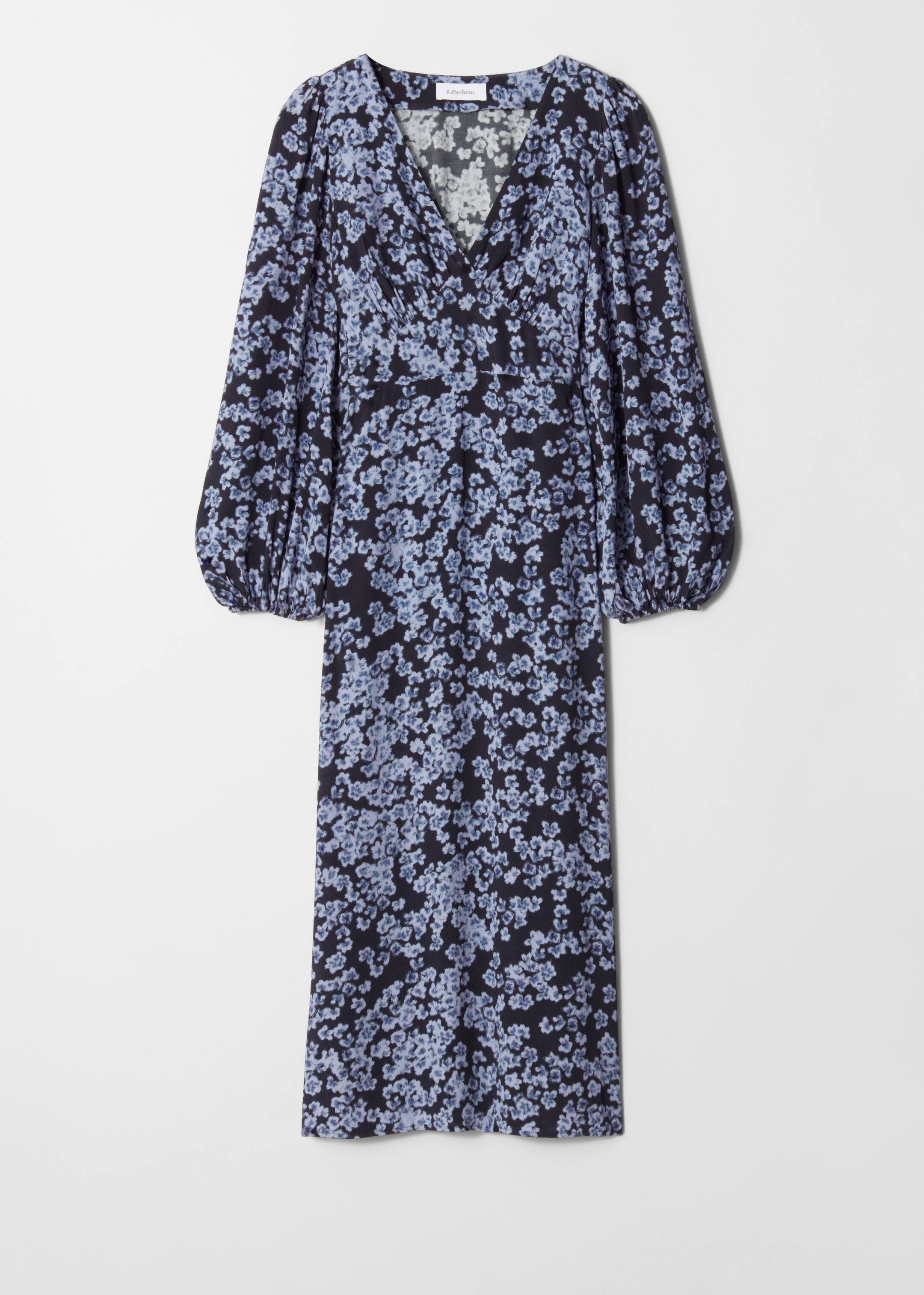 Agrandir l'image: Robe midi à col en V - Motif fleuri bleu - FEMME | H&M BE 5