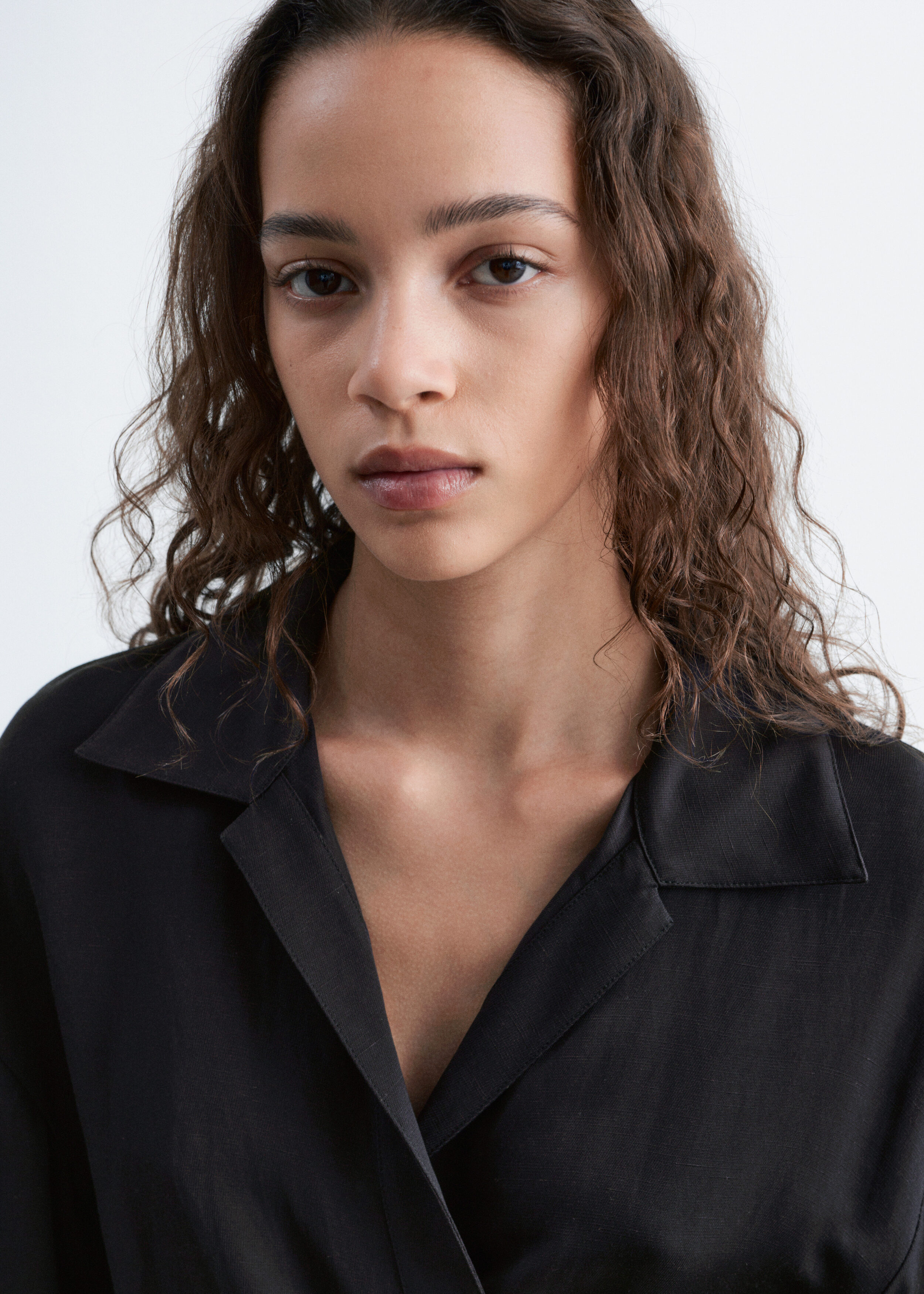 Rib-Knit Polo Shirt - Black - Turtlenecks - & Other Stories US