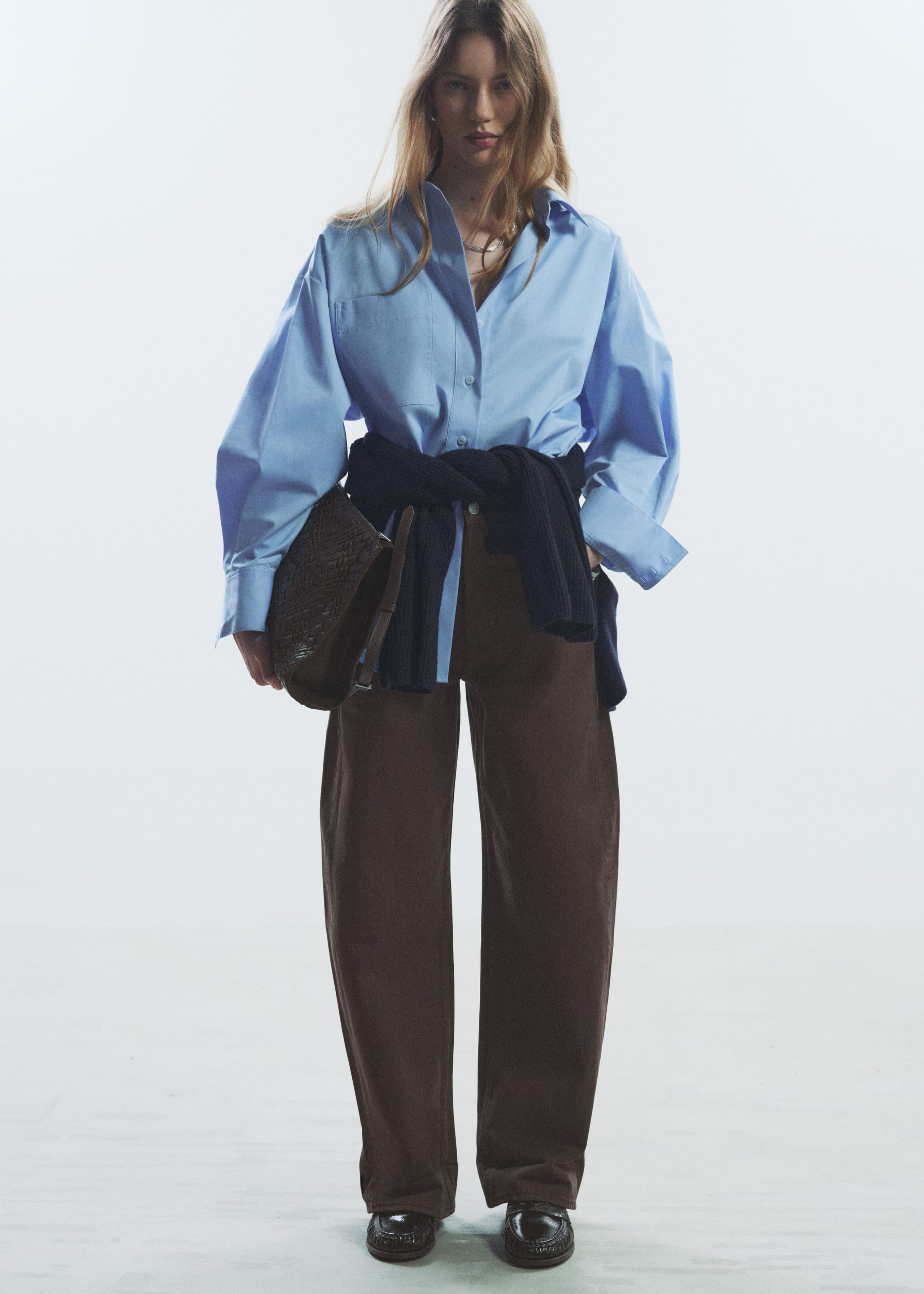 Image of Barrel-Leg Jeans
