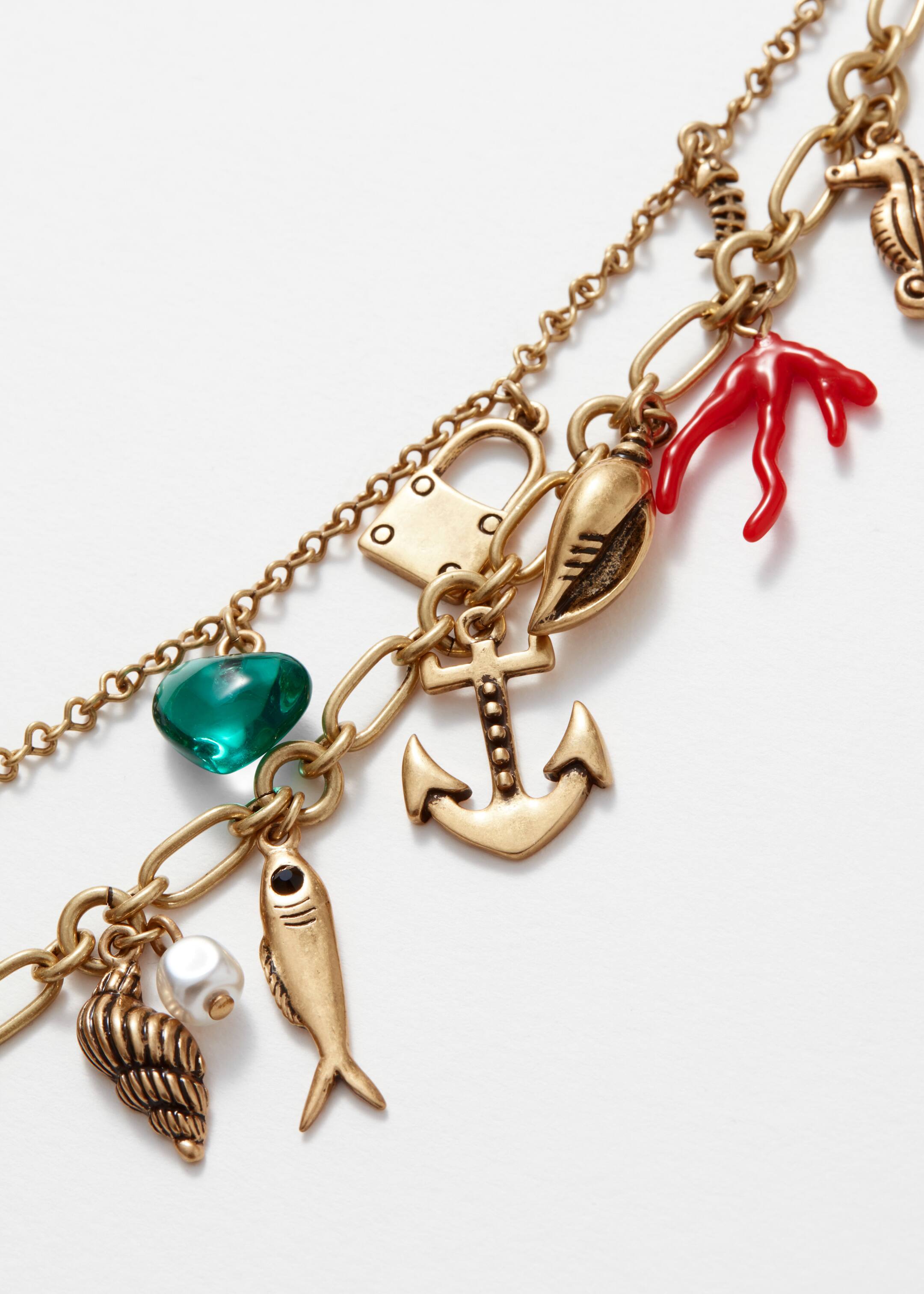 View larger image: Sea-Themed Charm Necklace - Gold - Ladies | H&M GB 3