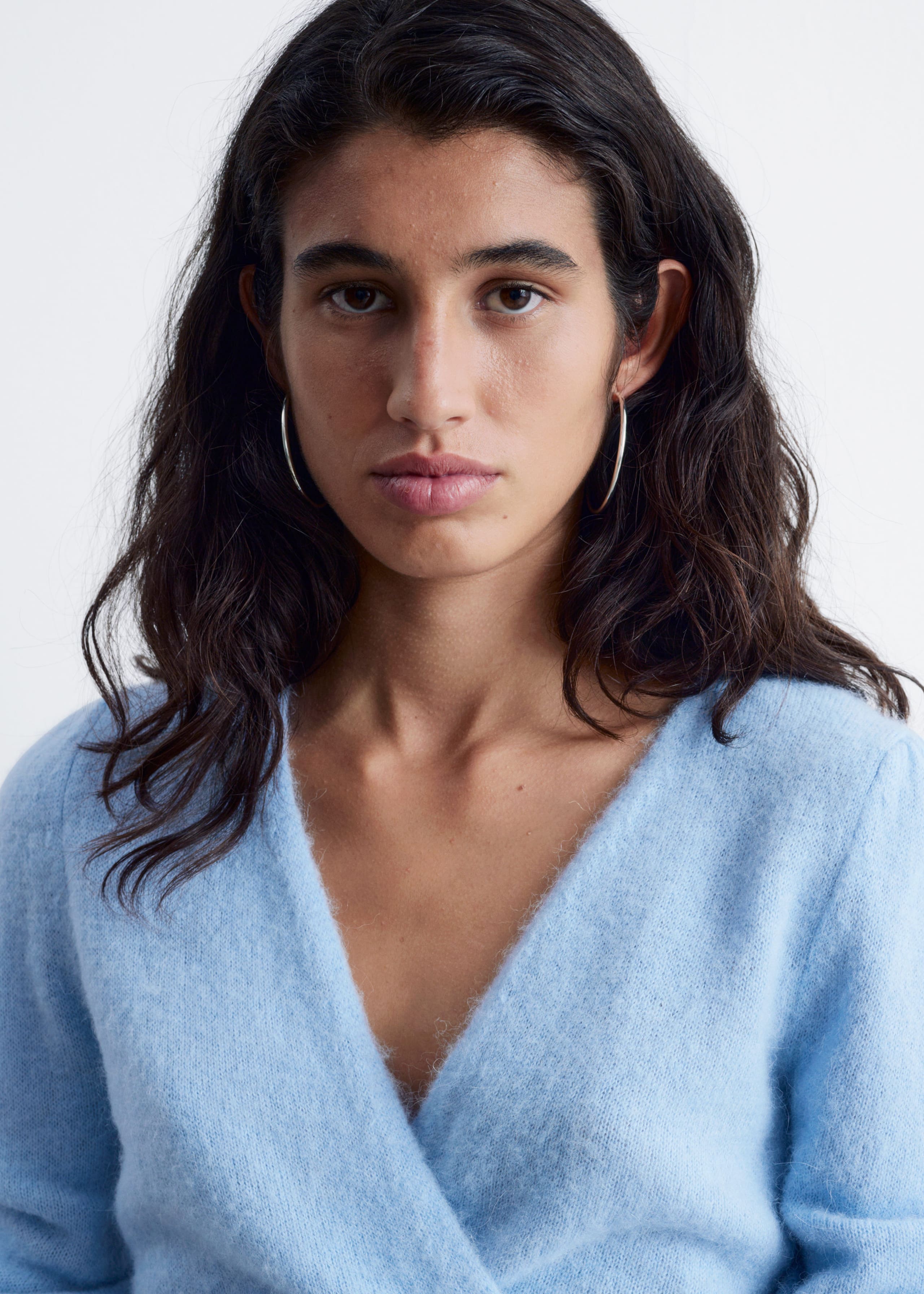 Image of Knitted Wrap Cardigan