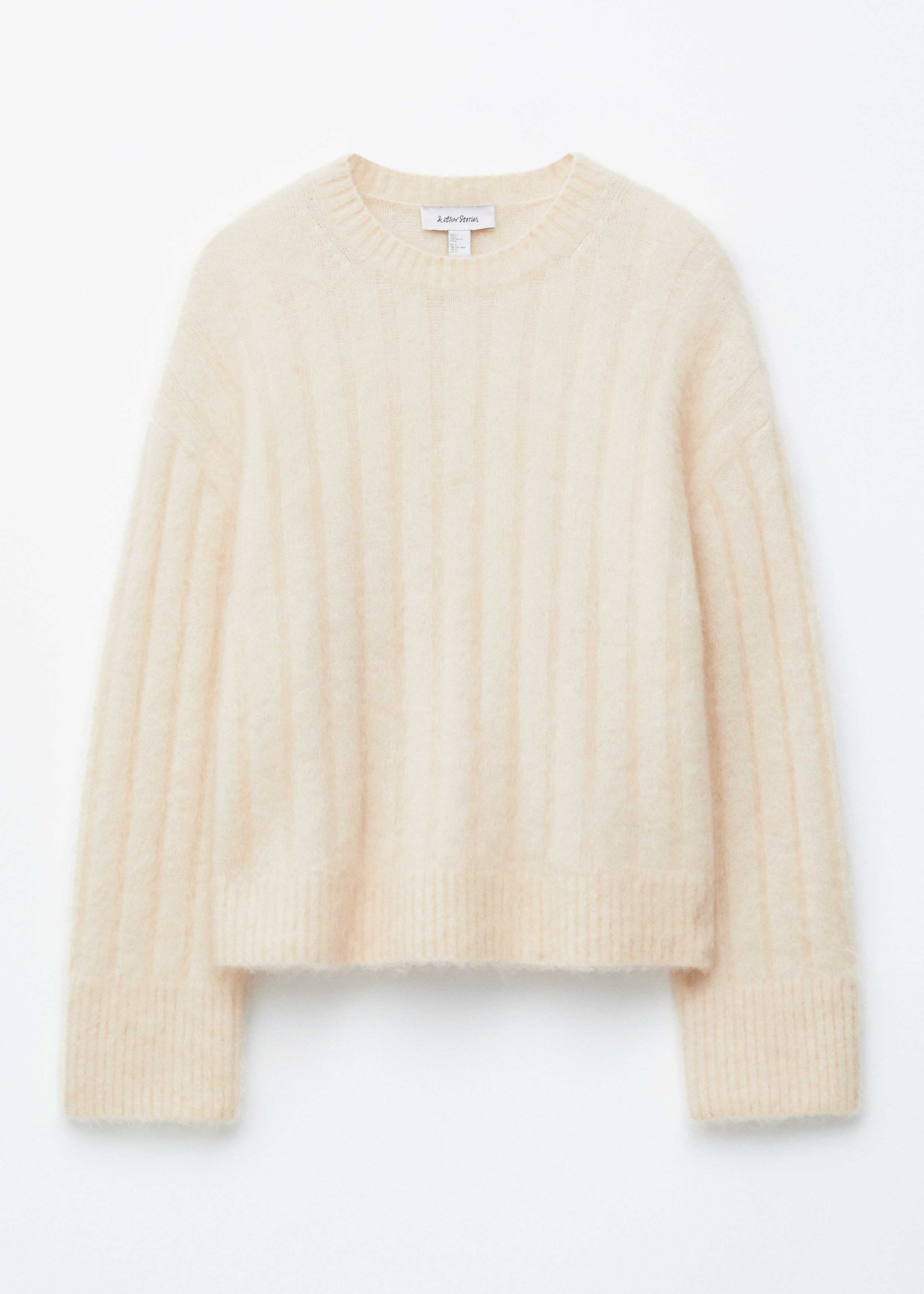 Mohair-Blend Rib-Knit Jumper