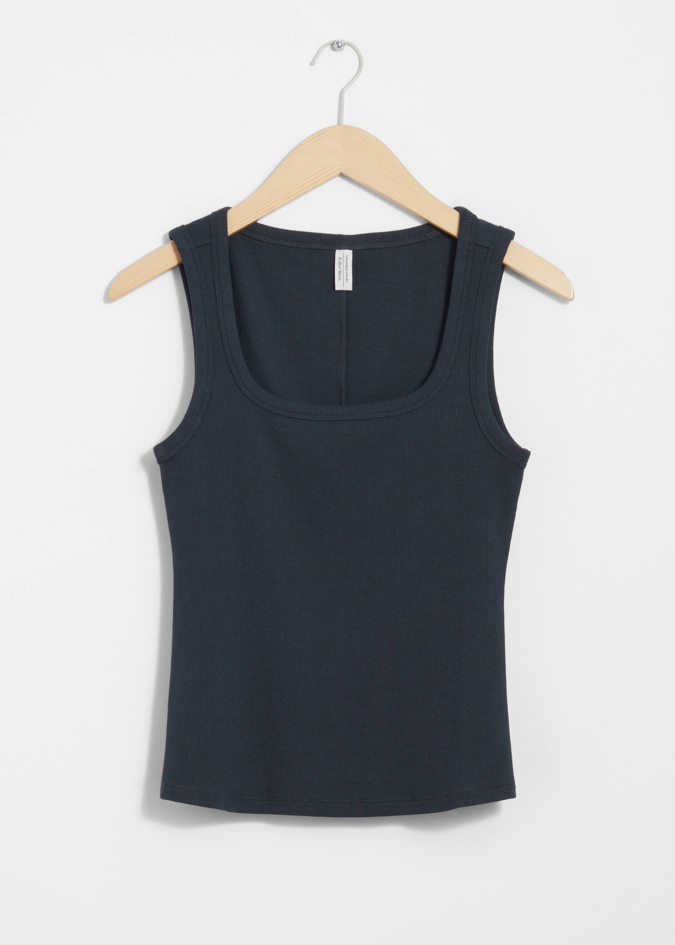 View larger image: Ribbed Tank Top - Navy - Ladies | H&M GB 1