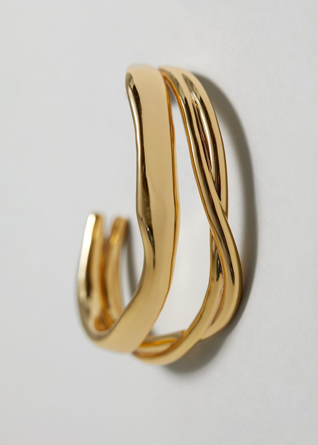 Brazalete abierto escultural - Plata - Bodegón