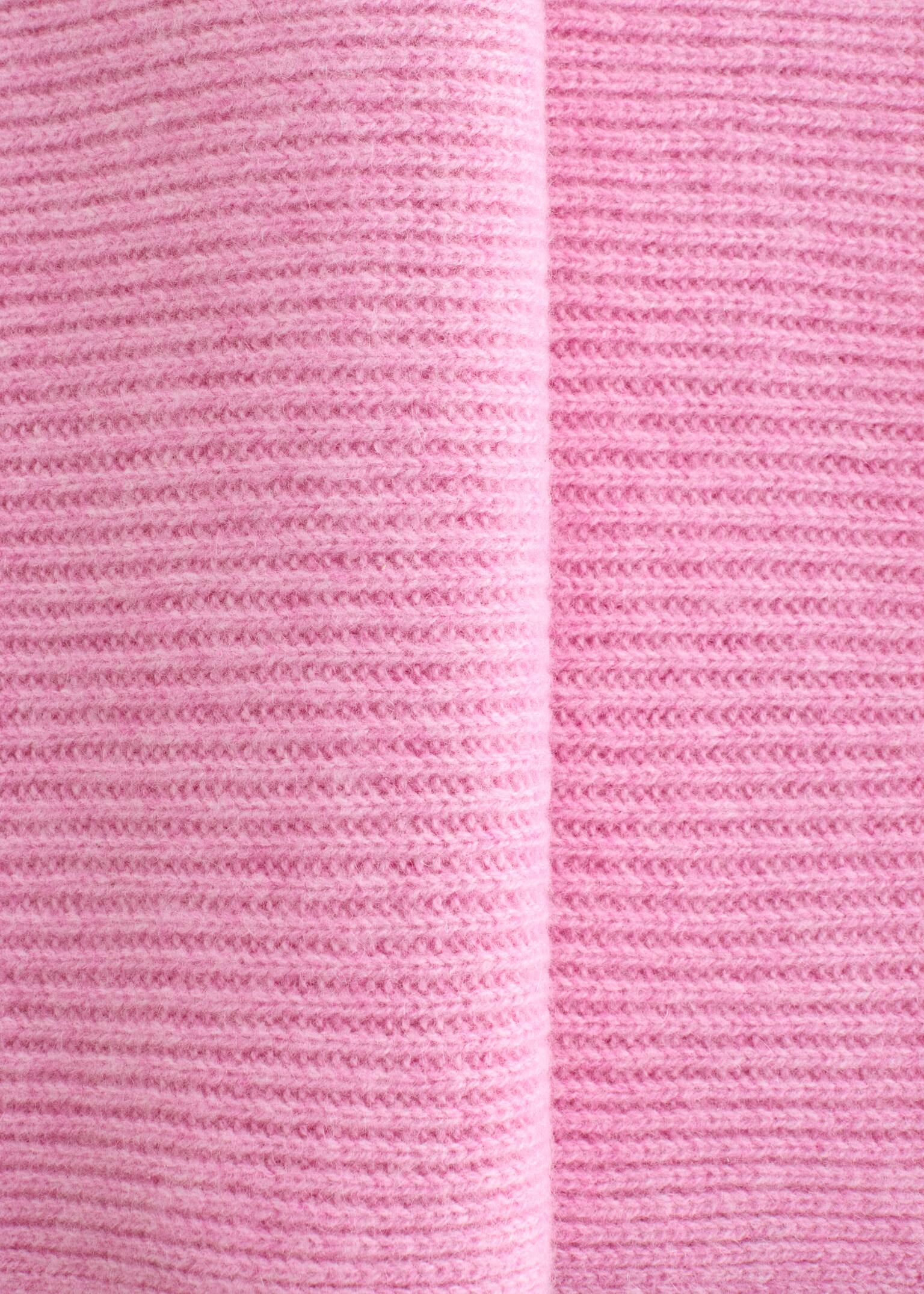 Cashmere Knit Scarf - Altrosa/Graubraun/Schwarz/Grün/Navyblau/Cremefarben - 2