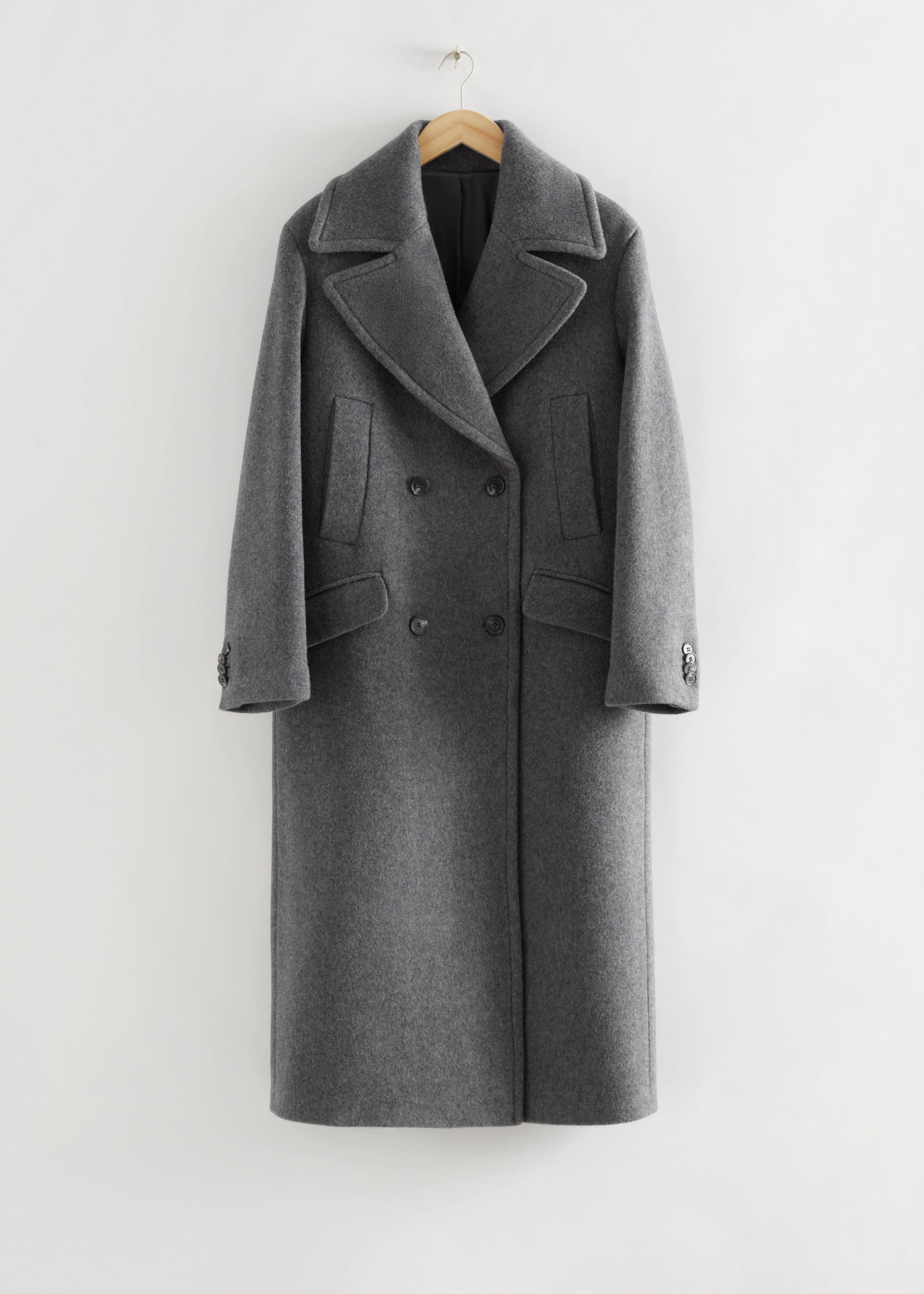 Image of OversizedWideCollarWoolCoat