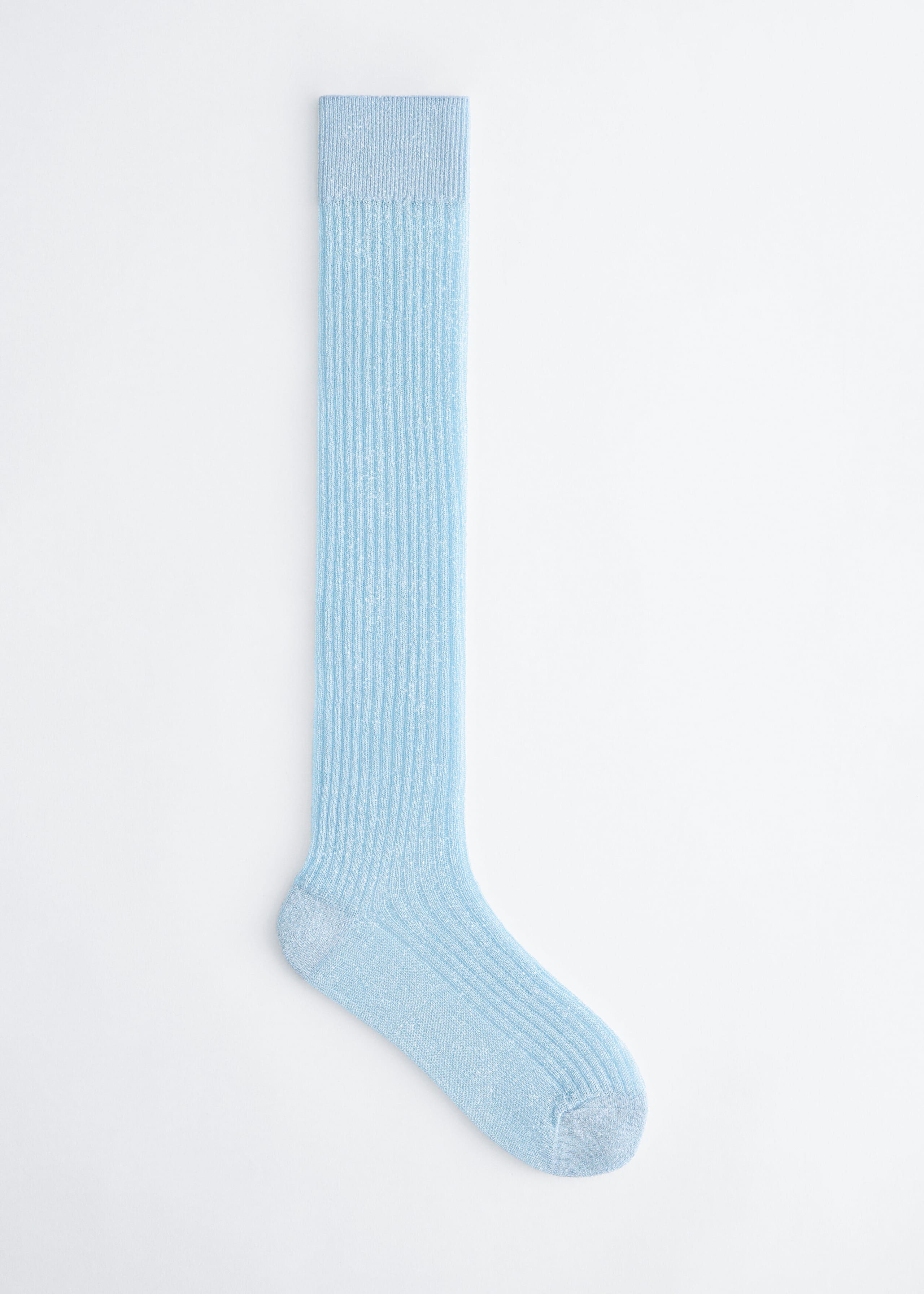 Lustrous Ribbed Socks - Bleu clair - Still Life