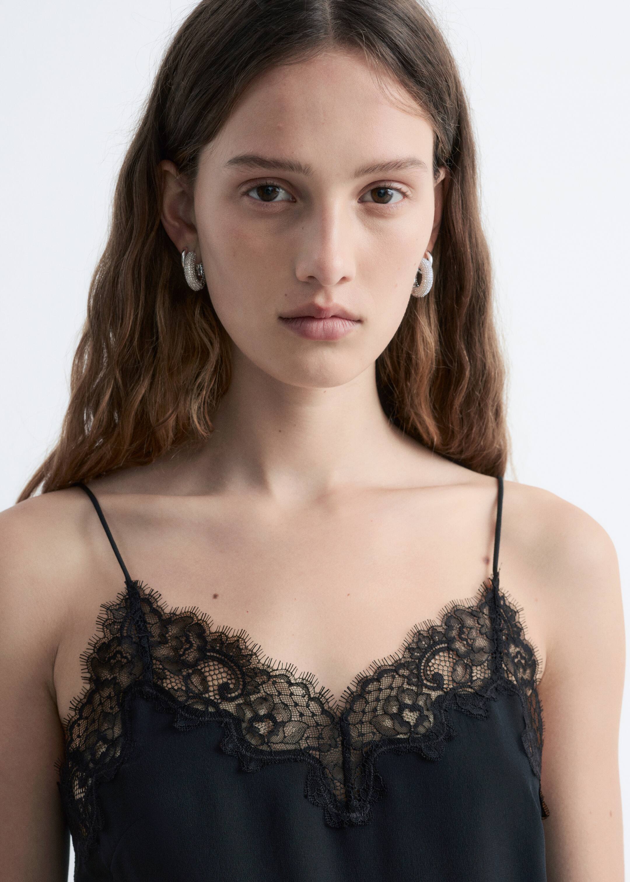 Agrandir l'image: Débardeur en soie - Noir - FEMME | H&M FR 6
