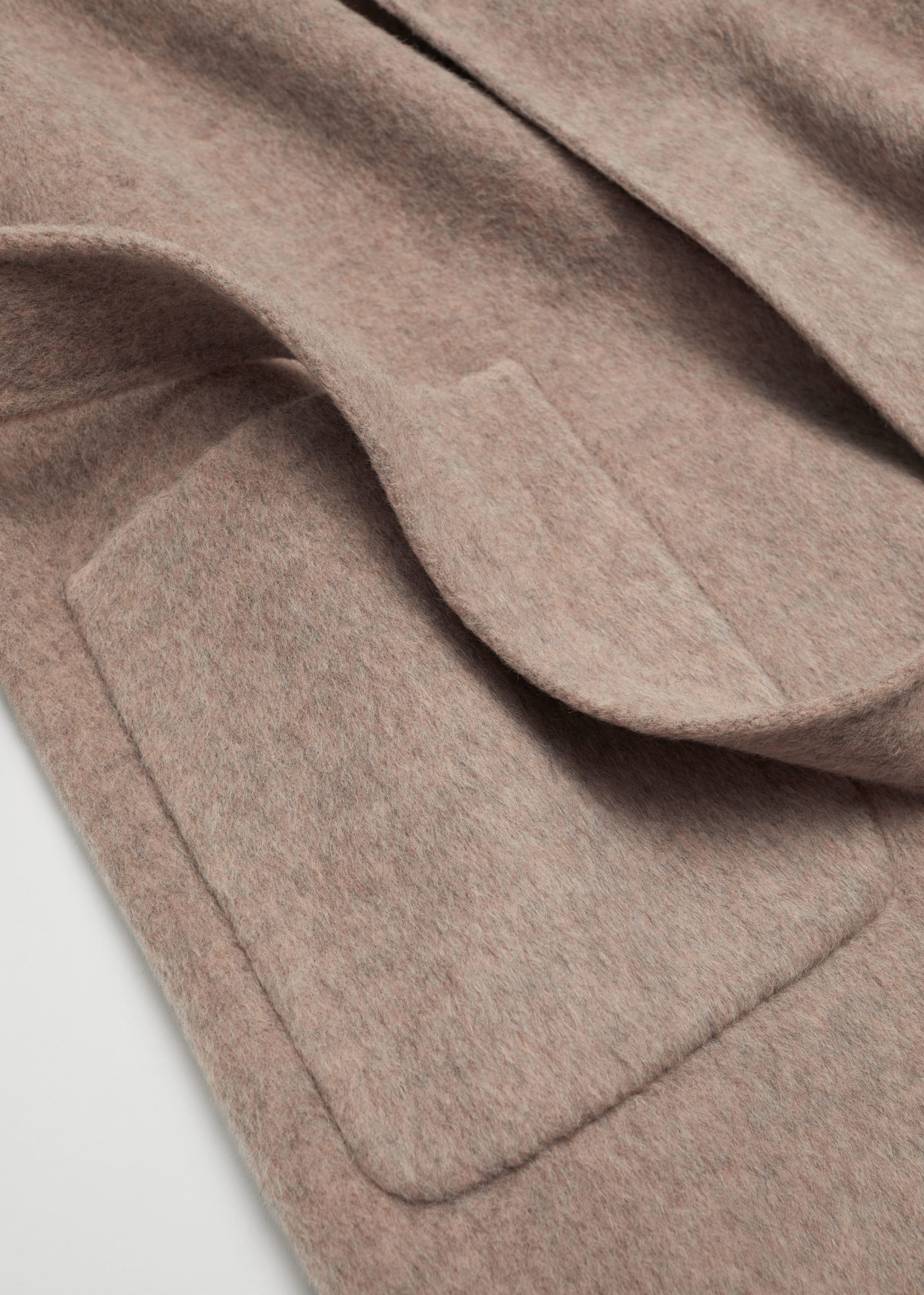 View larger image: Belted Wool Coat - Beige Melange - Ladies | H&M GB 3