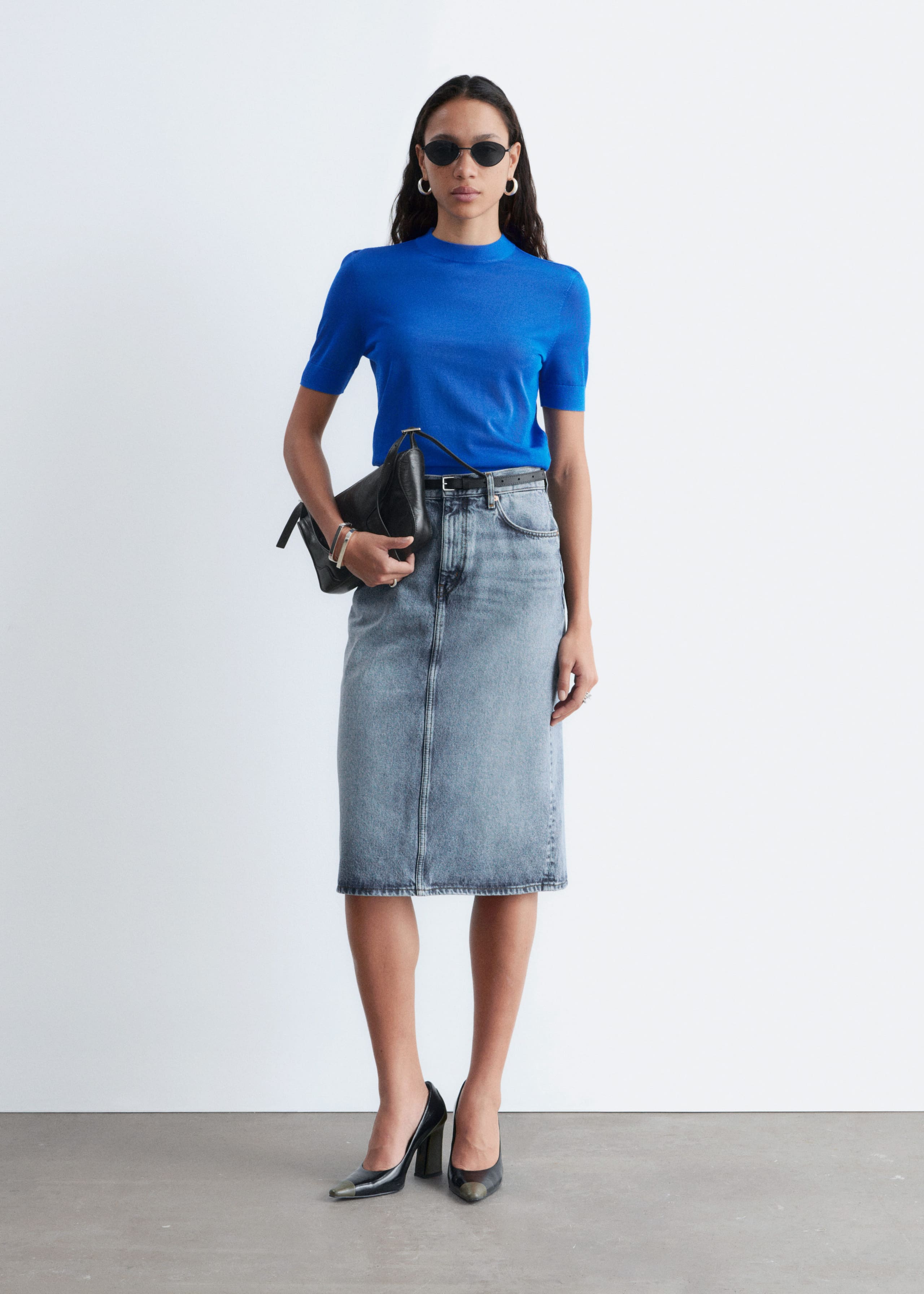 Image of Fine-Knit T-Shirt