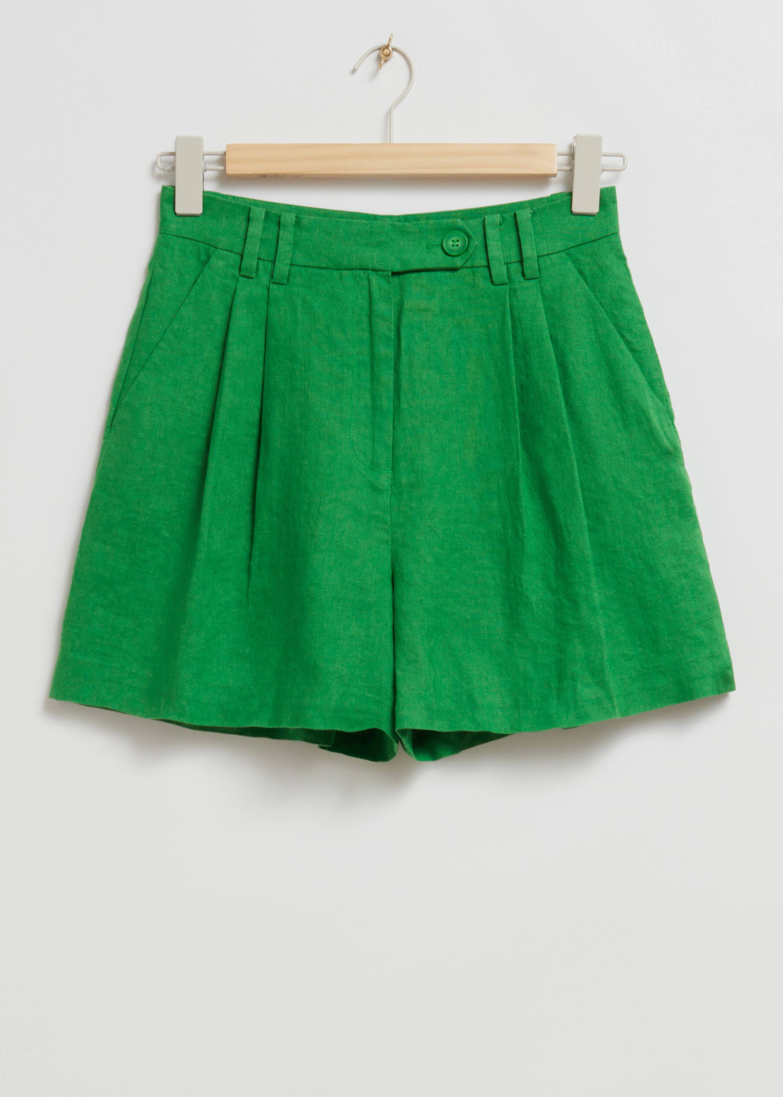 RelaxedLinenShorts – Green – Martwa natura