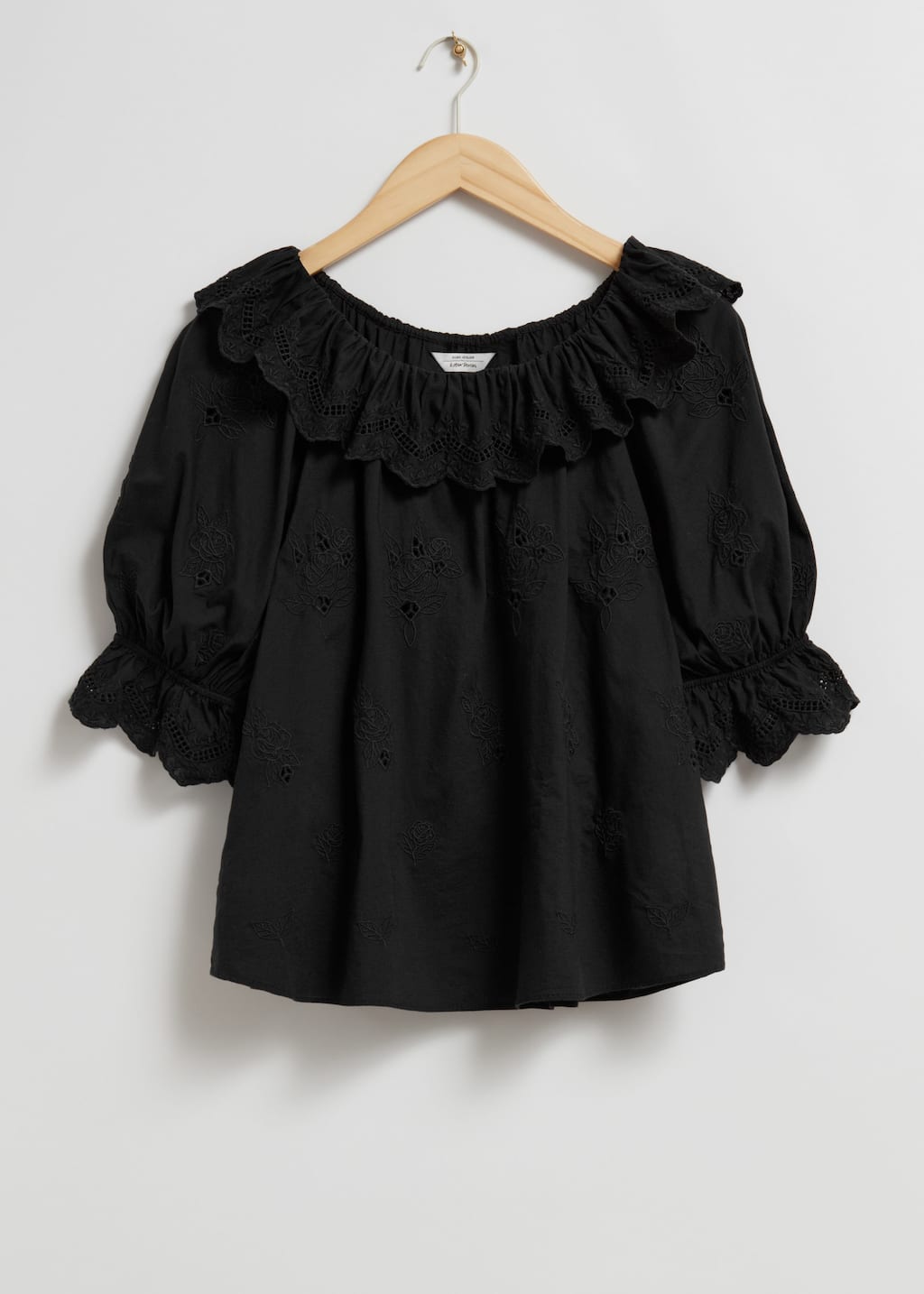 Embroidered Blouse - Black Embroidered - Still Life