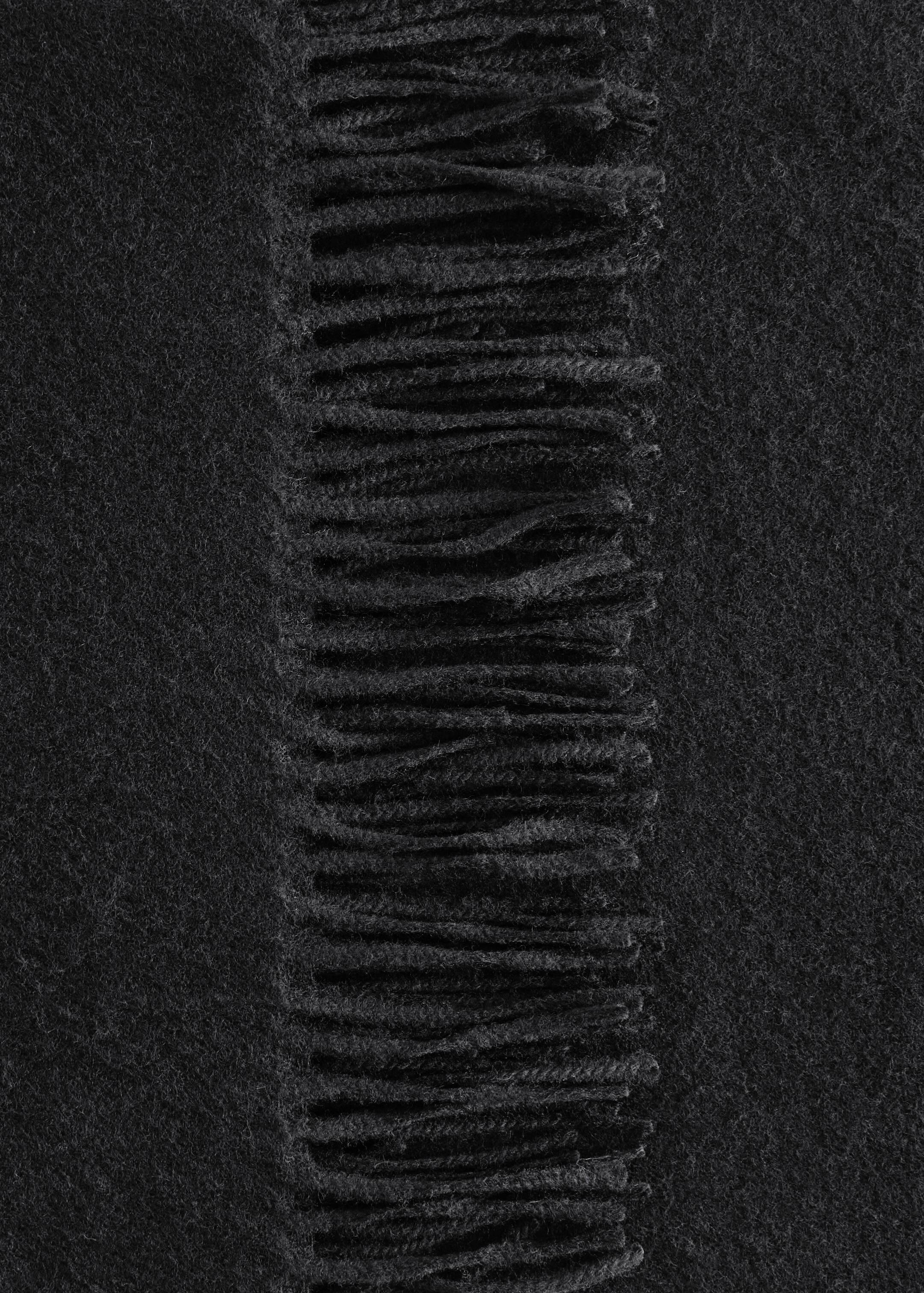 Zobrazit větší obrázek: Fringed Wool Blanket Scarf - Černá - ŽENY | H&M CZ 2