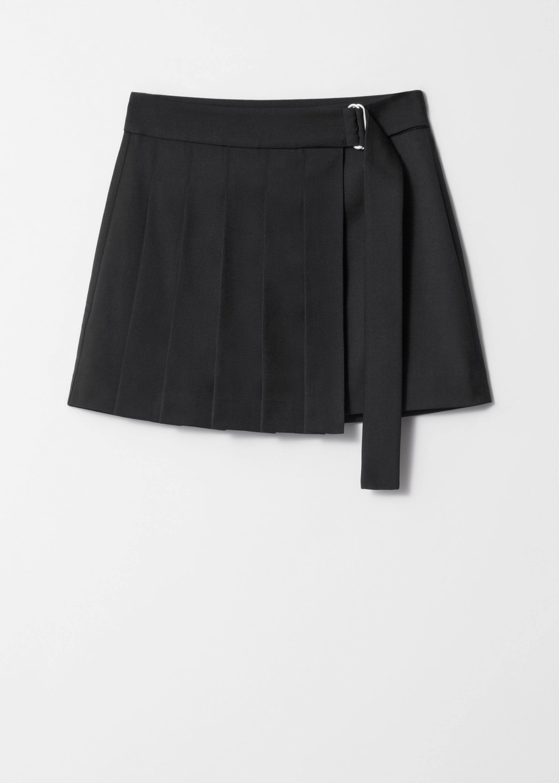 Nagyobb kép megtekintése: Rakott mini wrap szoknya - Fekete - NŐI | H&M HU 6