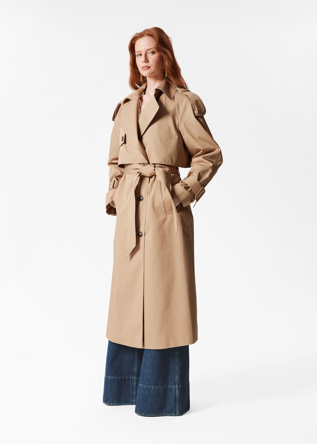Image of Dubbelknäppt trenchcoat