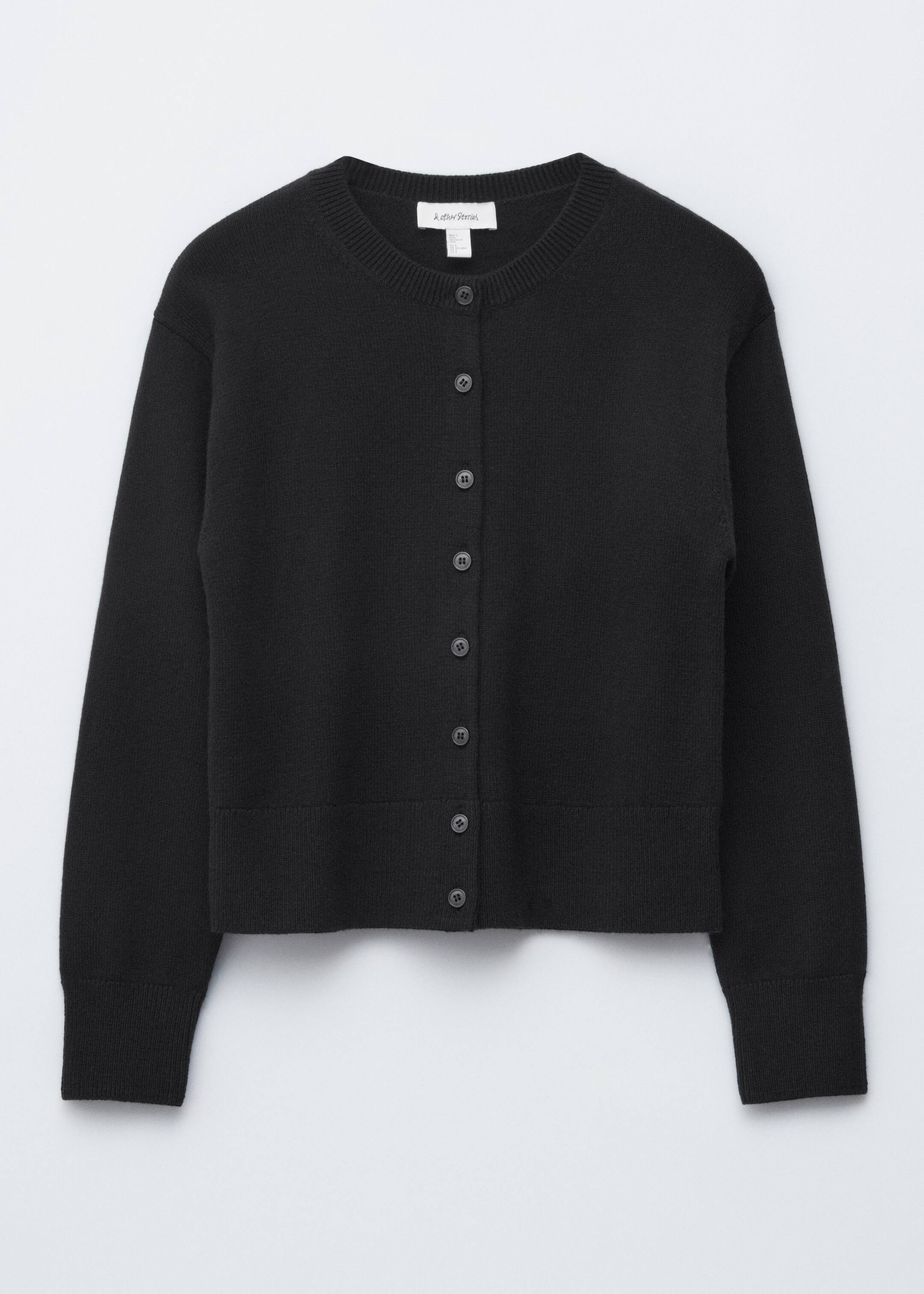 Größeres Bild ansehen: Strickjacke aus Wollmix - Schwarz - Ladies | H&M DE 6
