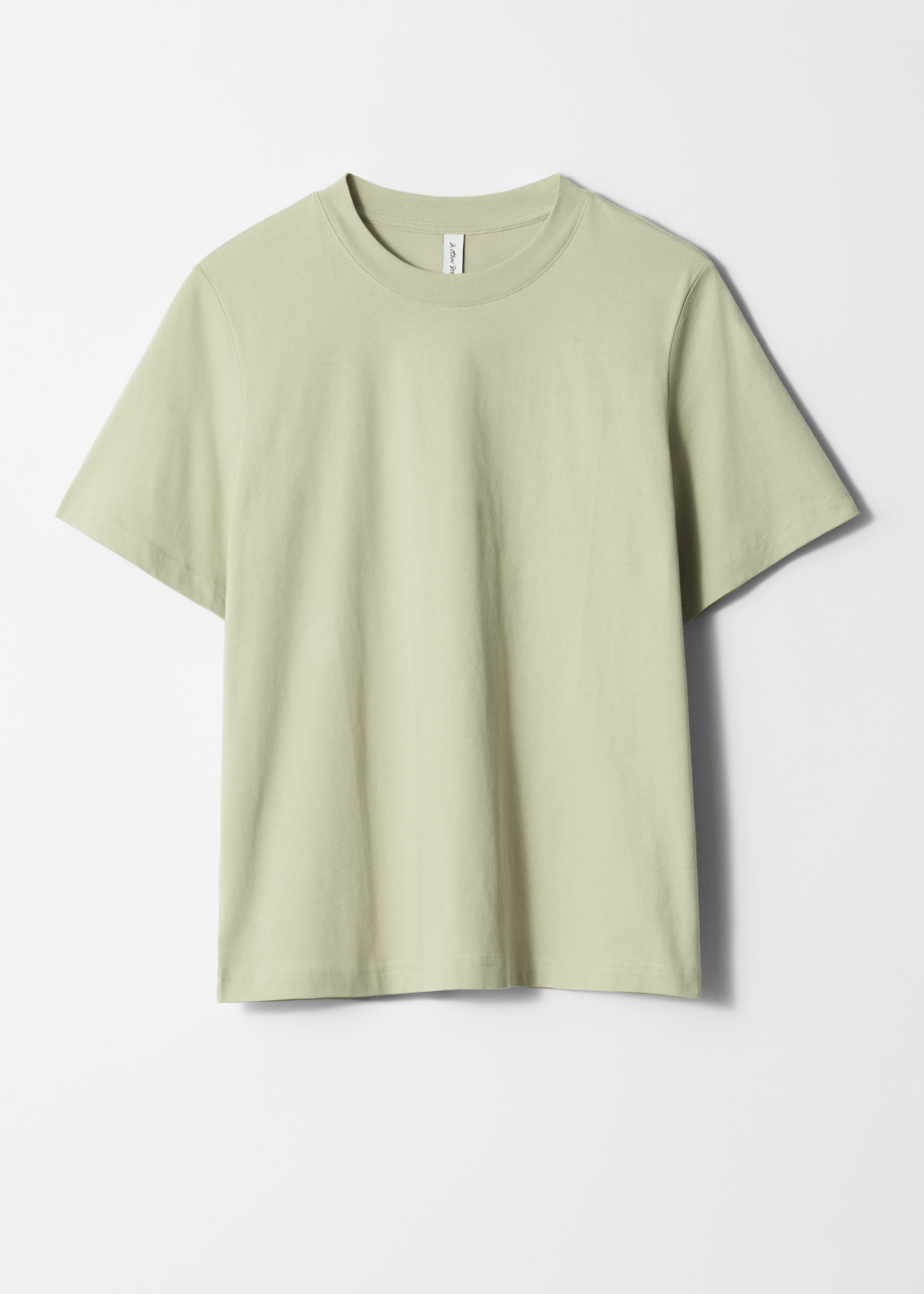 Crewneck T-Shirt - Light Green/White/Red/Black/Dark Grey Melange/Mole/Dusty Blue