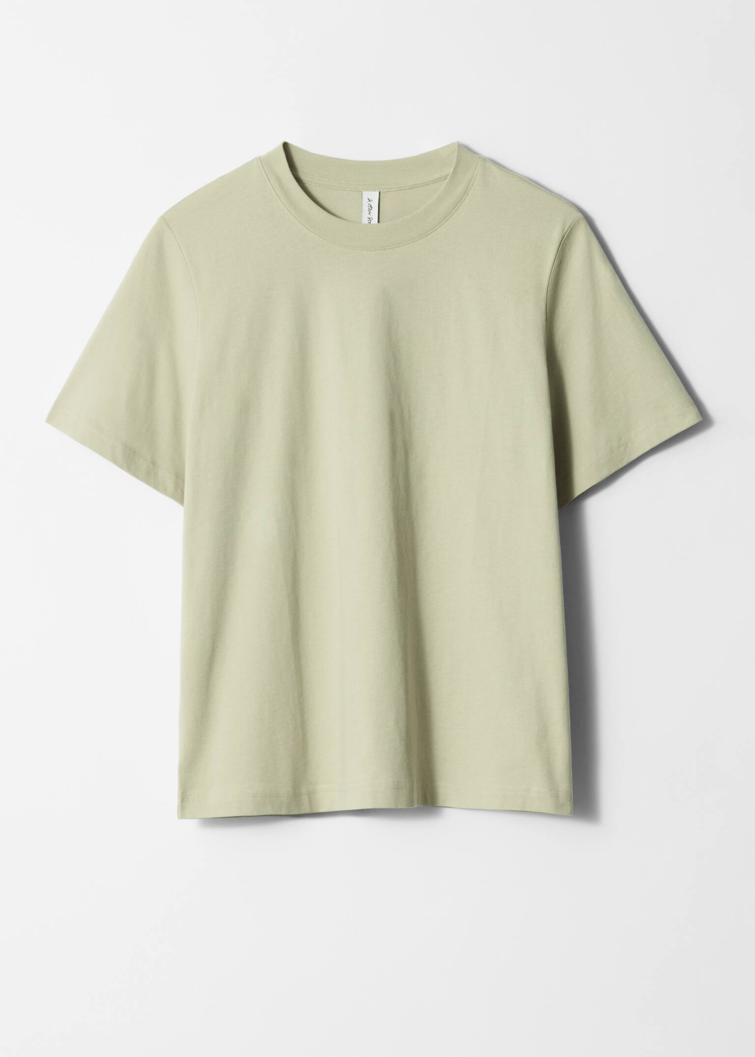 Crewneck T-Shirt - Light Green/Dark Grey Melange/Red/Black/White/Mole - 2