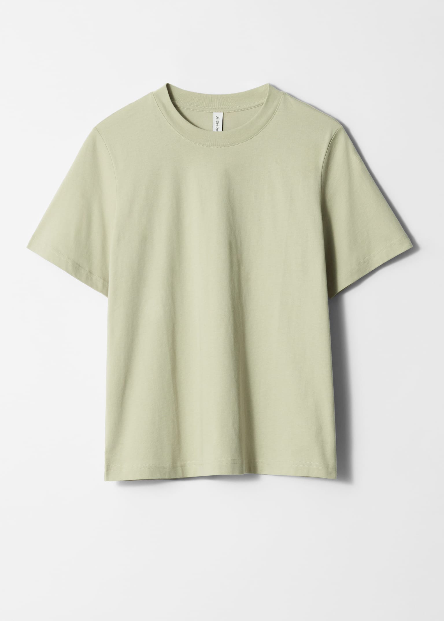 T-shirt à col ras du cou - Vert clair/Rouge/Gris chiné foncé/Beige/Noir/Blanc/Bleu poudré/Taupe/Marron foncé/Rose poudré/Bleu moyen - 2