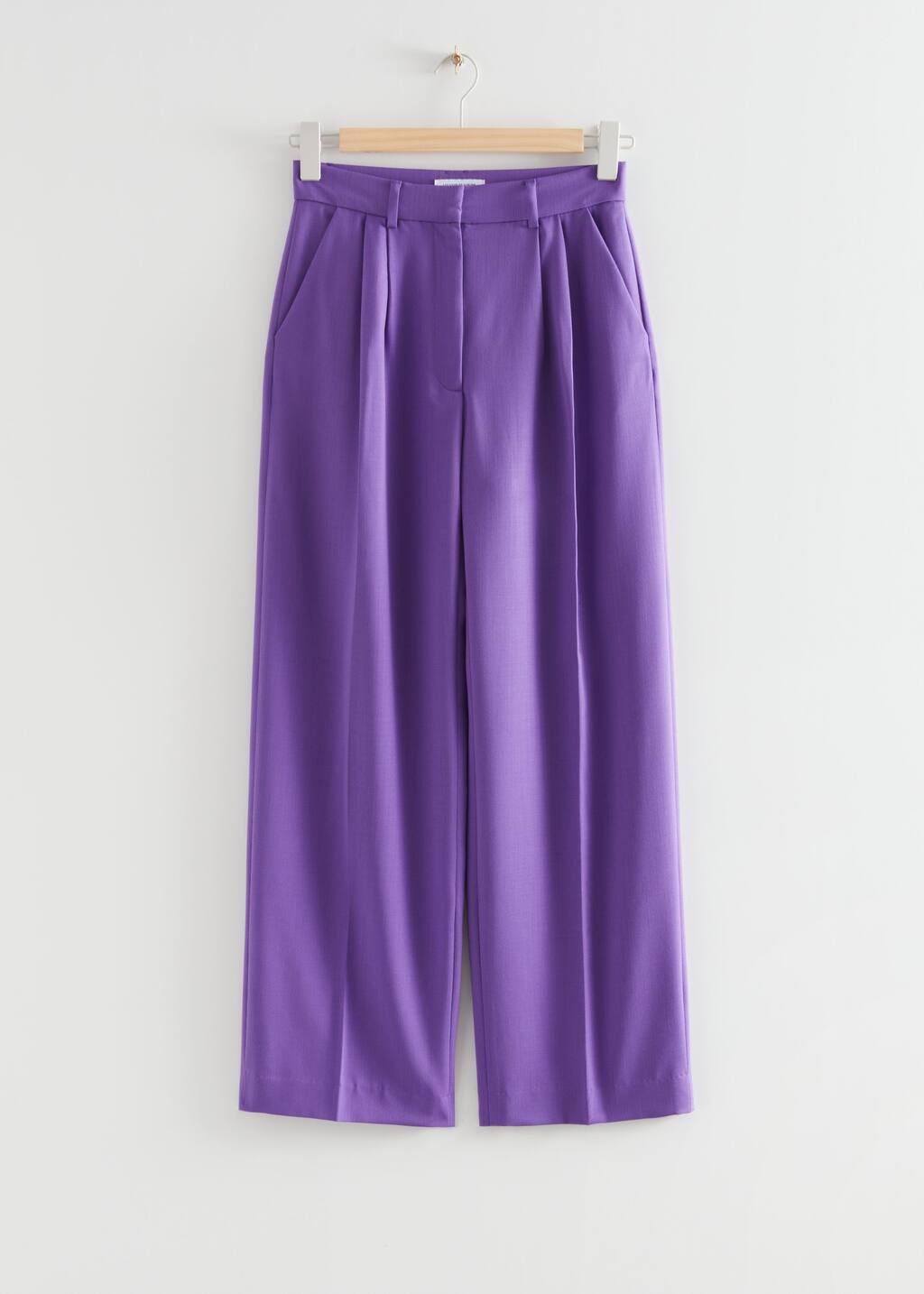 Pantalon en laine mélangée - Violet - Still Life