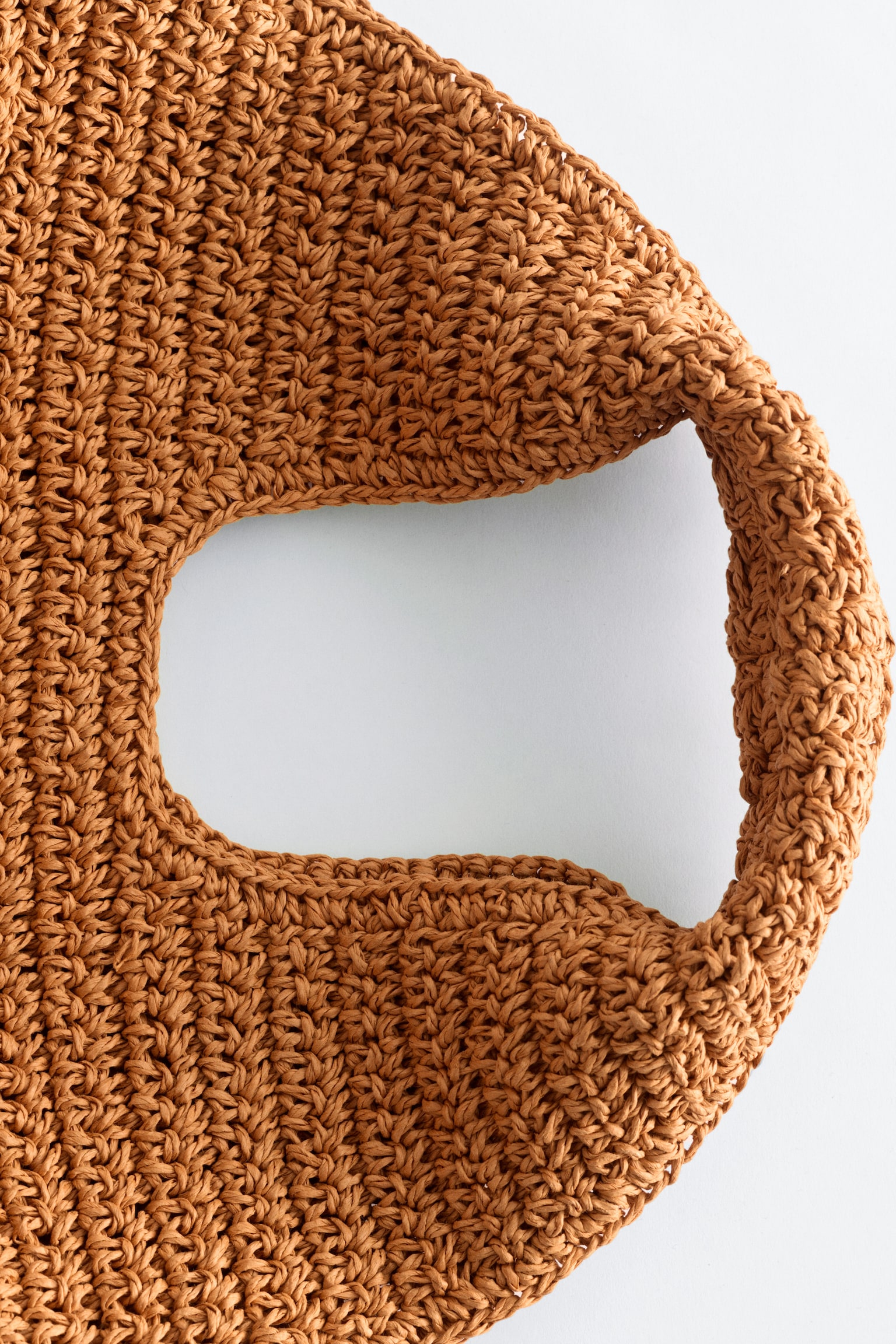 Мини тоте от хартиена слама-Тъмно бежово - 5