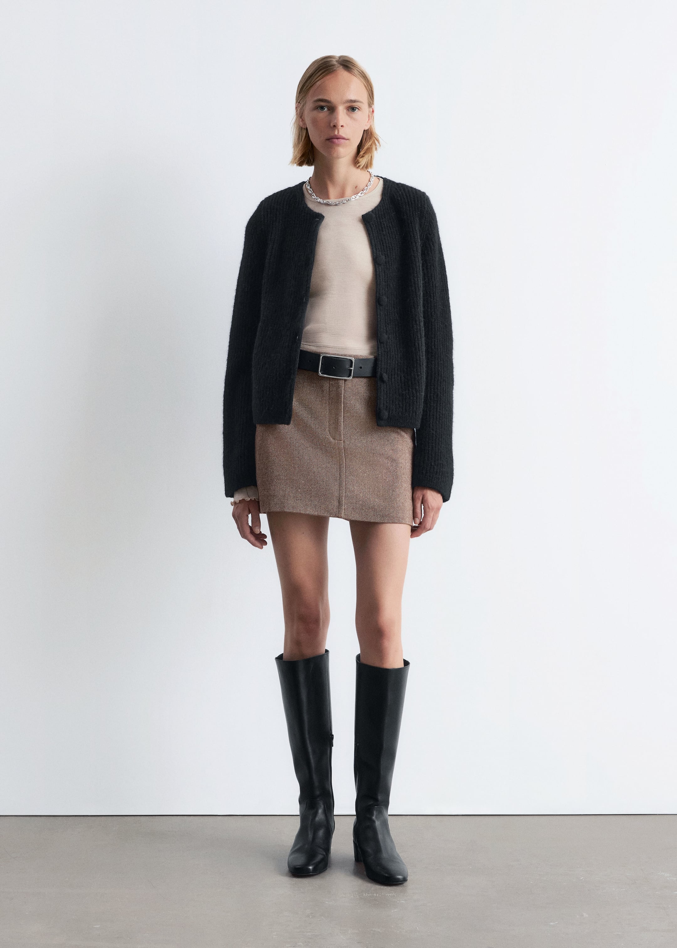 View larger image: Rib-Knit Cardigan - Black - Ladies | H&M GB 1