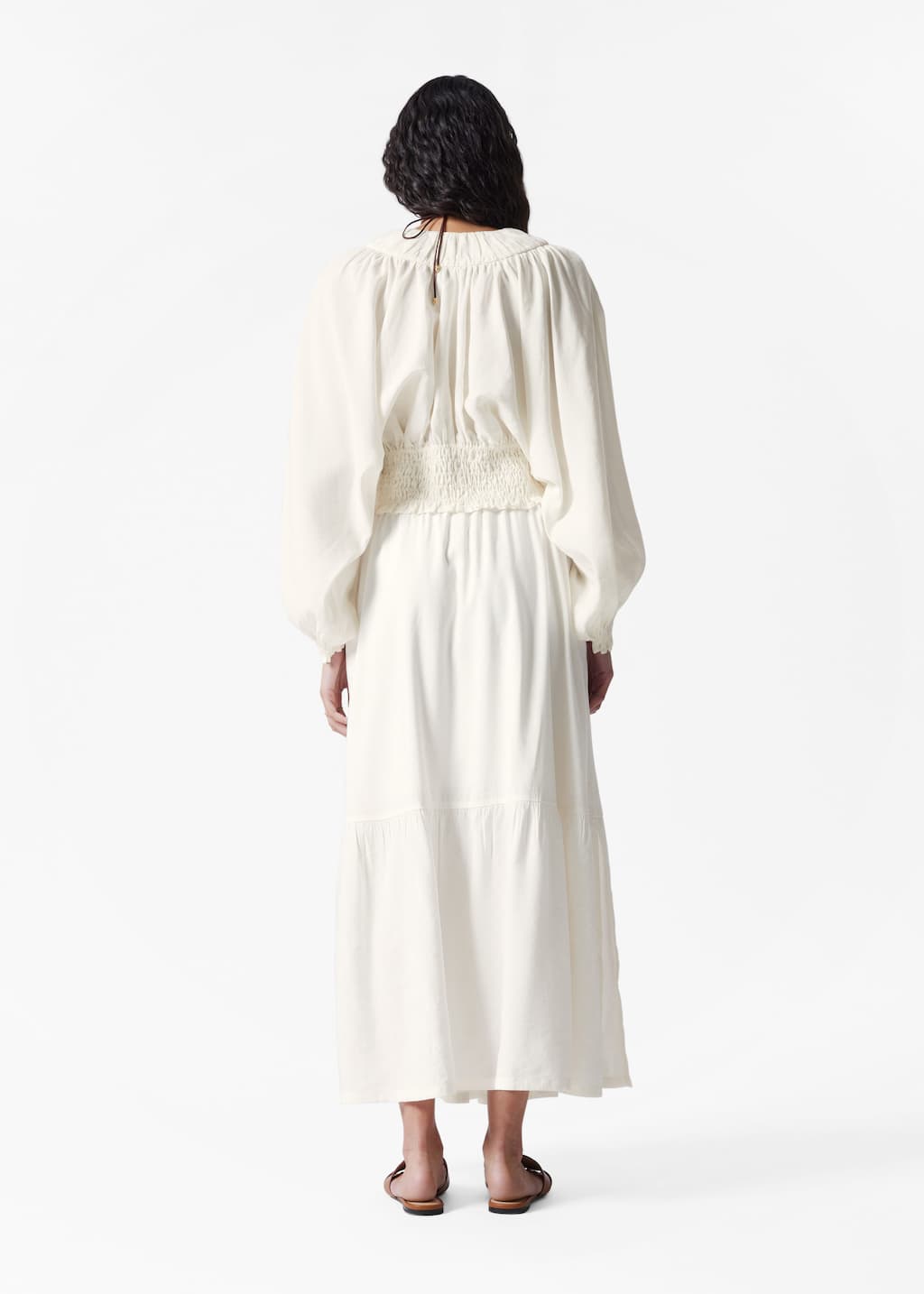 Image of Falda midi escalonada
