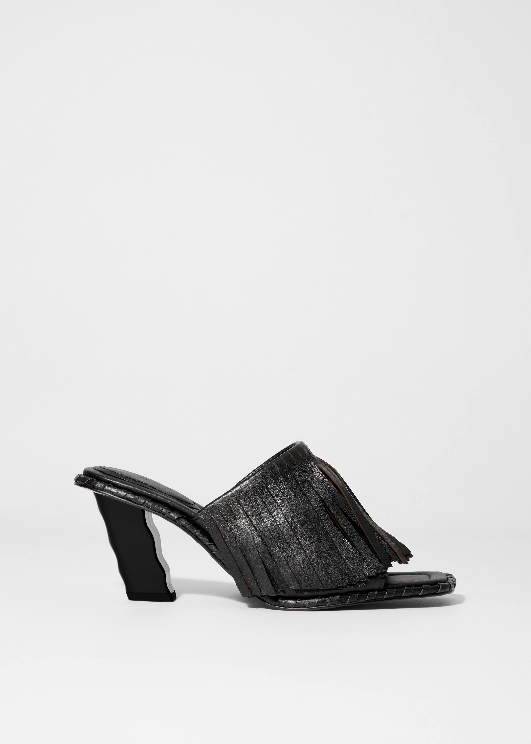 Se større billede: Mules i læder med frynser - Sort - DAME | H&M DK 3