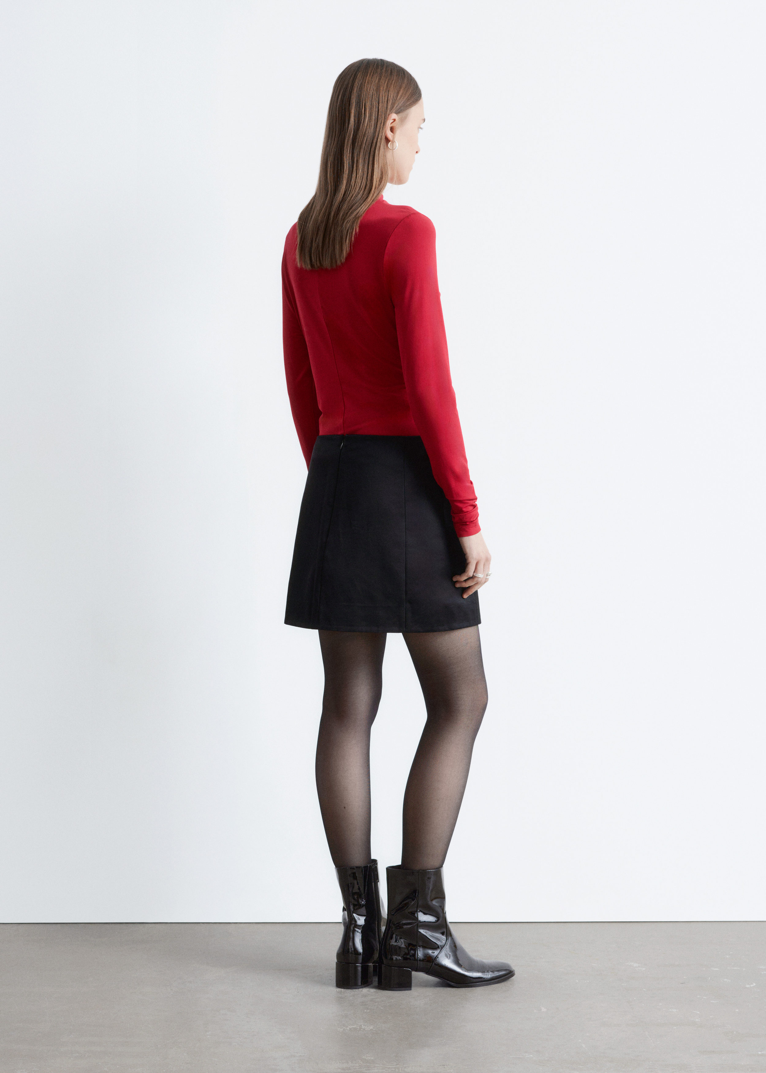 Draped Top - Red - Long sleeve tops - & Other Stories US