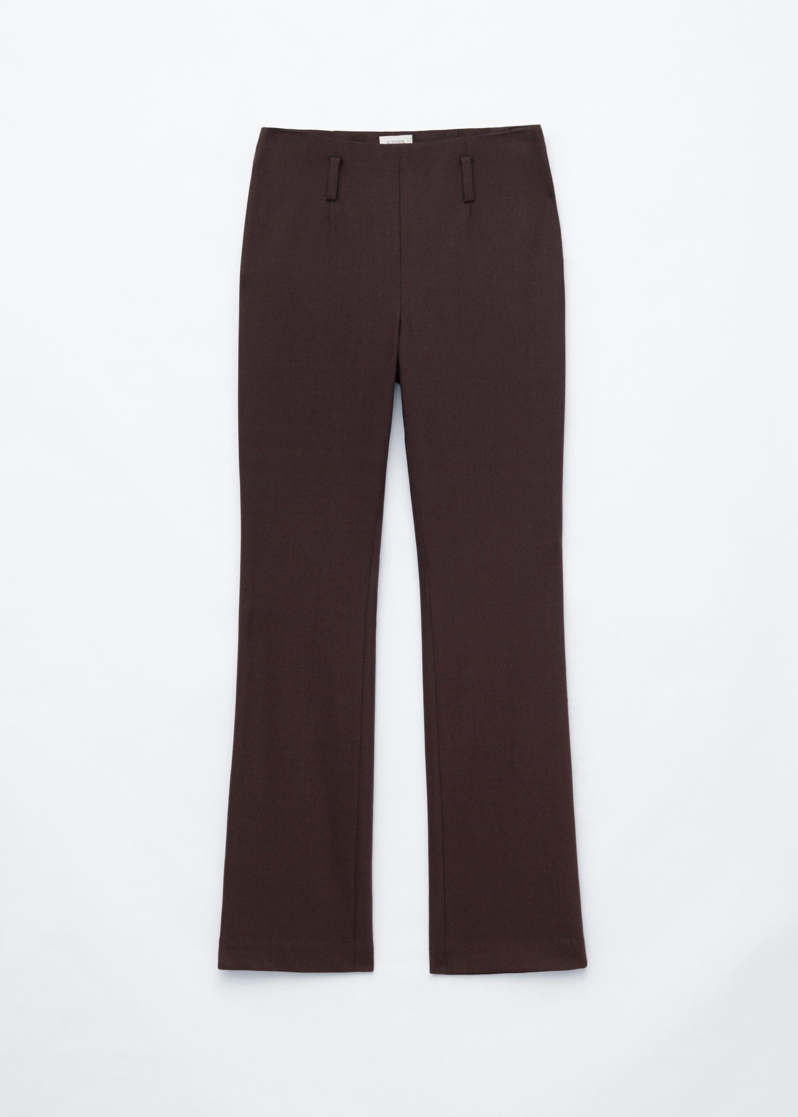 Schmal geschnittene Hose - Dunkelbraun - Stillleben