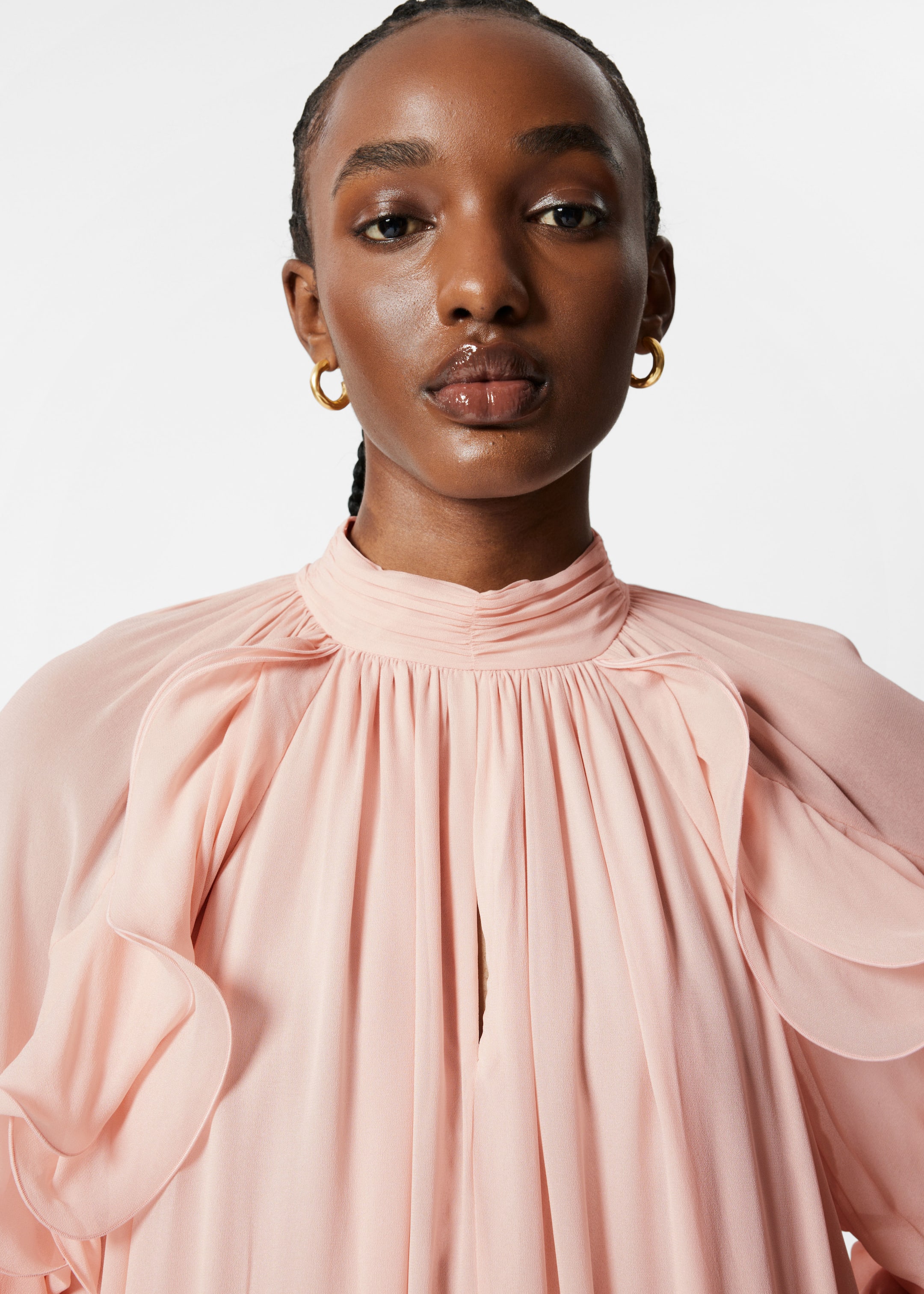 Agrandir l'image: Robe courte à volants - Rose poudré - FEMME | H&M FR 3