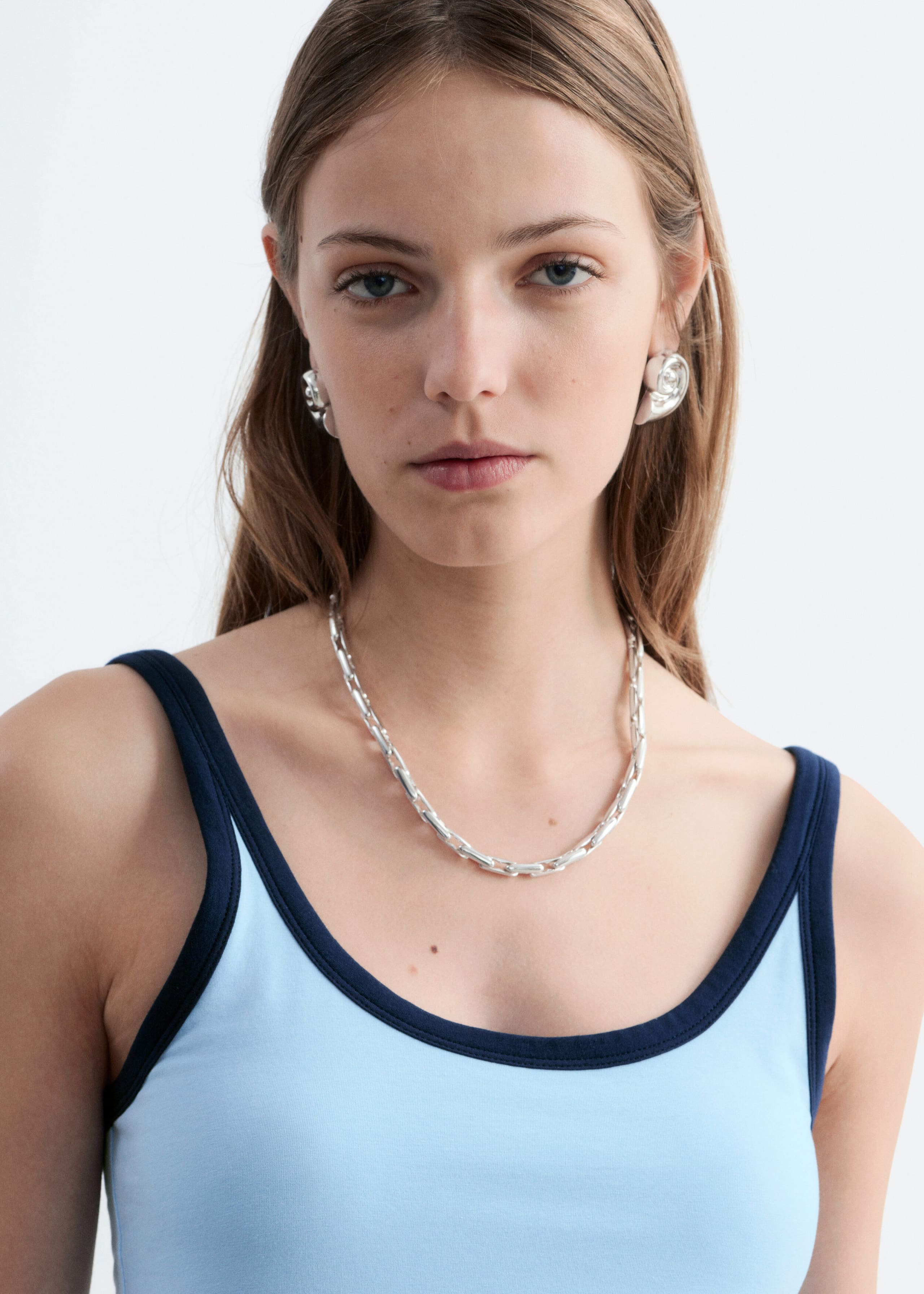 Top z okrągłym dekoltem – Czarny/biały – Lookbook