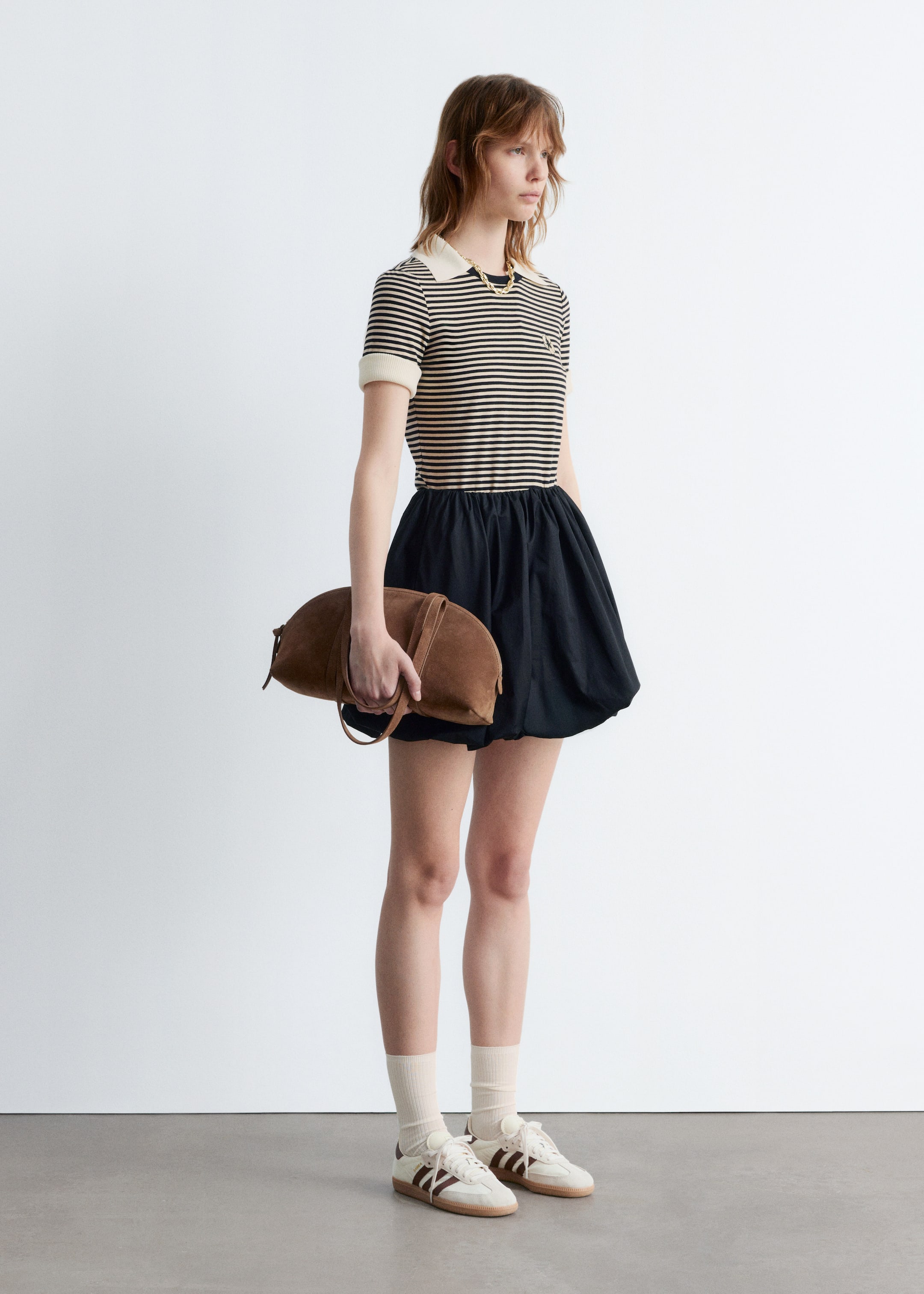 Agrandir l'image: T-shirt brodé - Rayures beiges/noires - FEMME | H&M FR 4