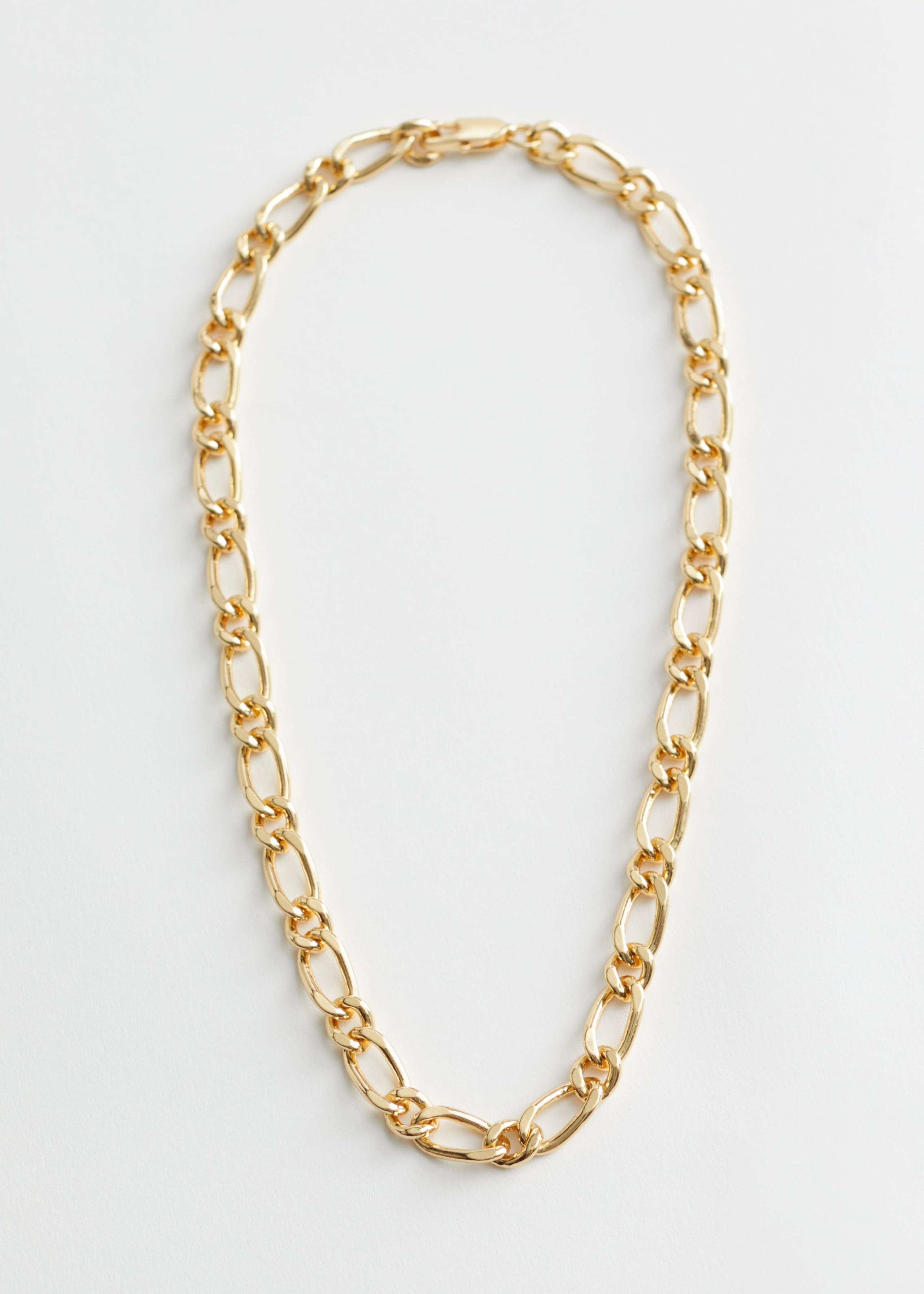 Chunky Chain Link Necklace - Gold - Still Life