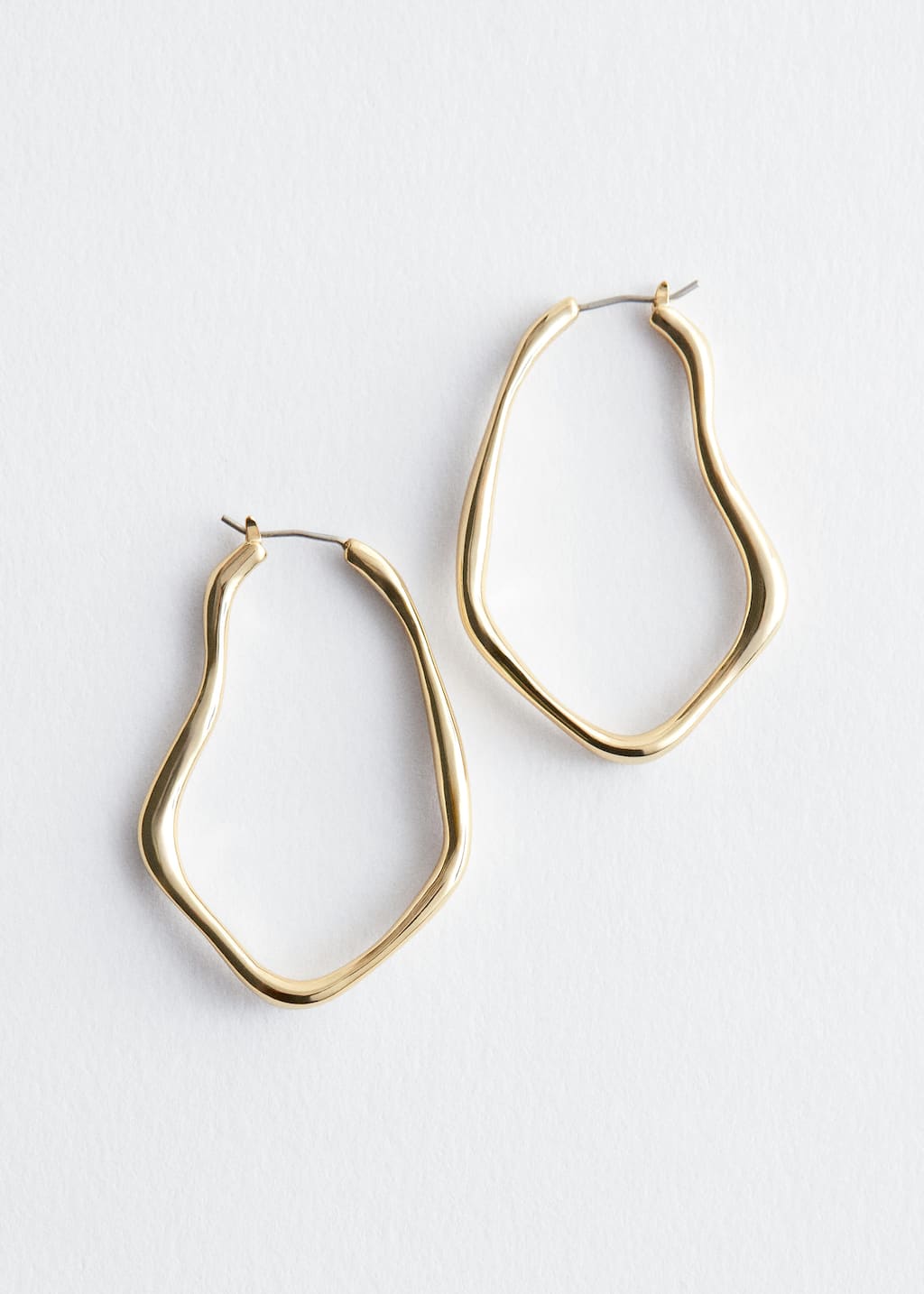 Asymmetric Hoop Earrings - Silver - Still Life