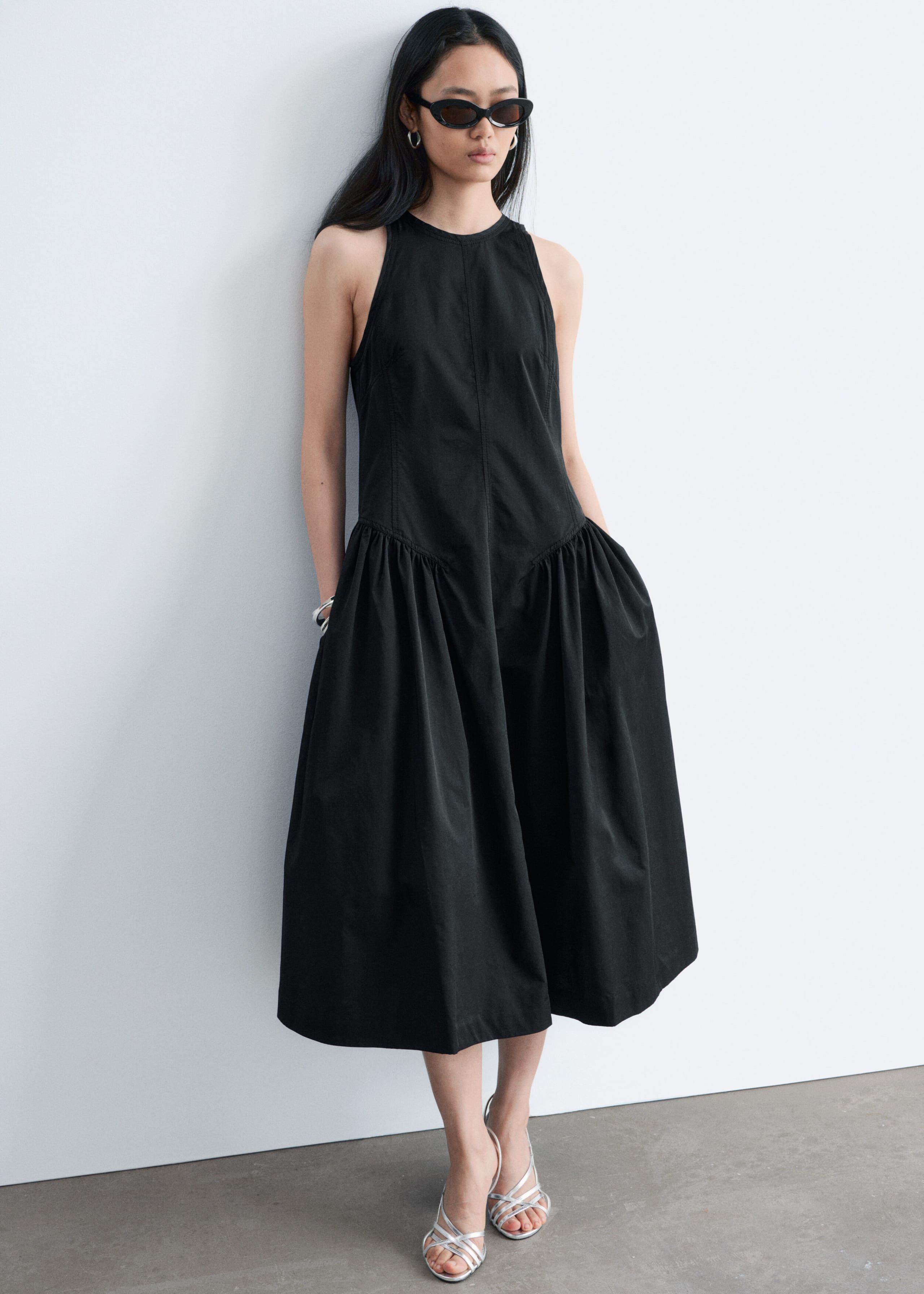 Image of Flared Midi Dress