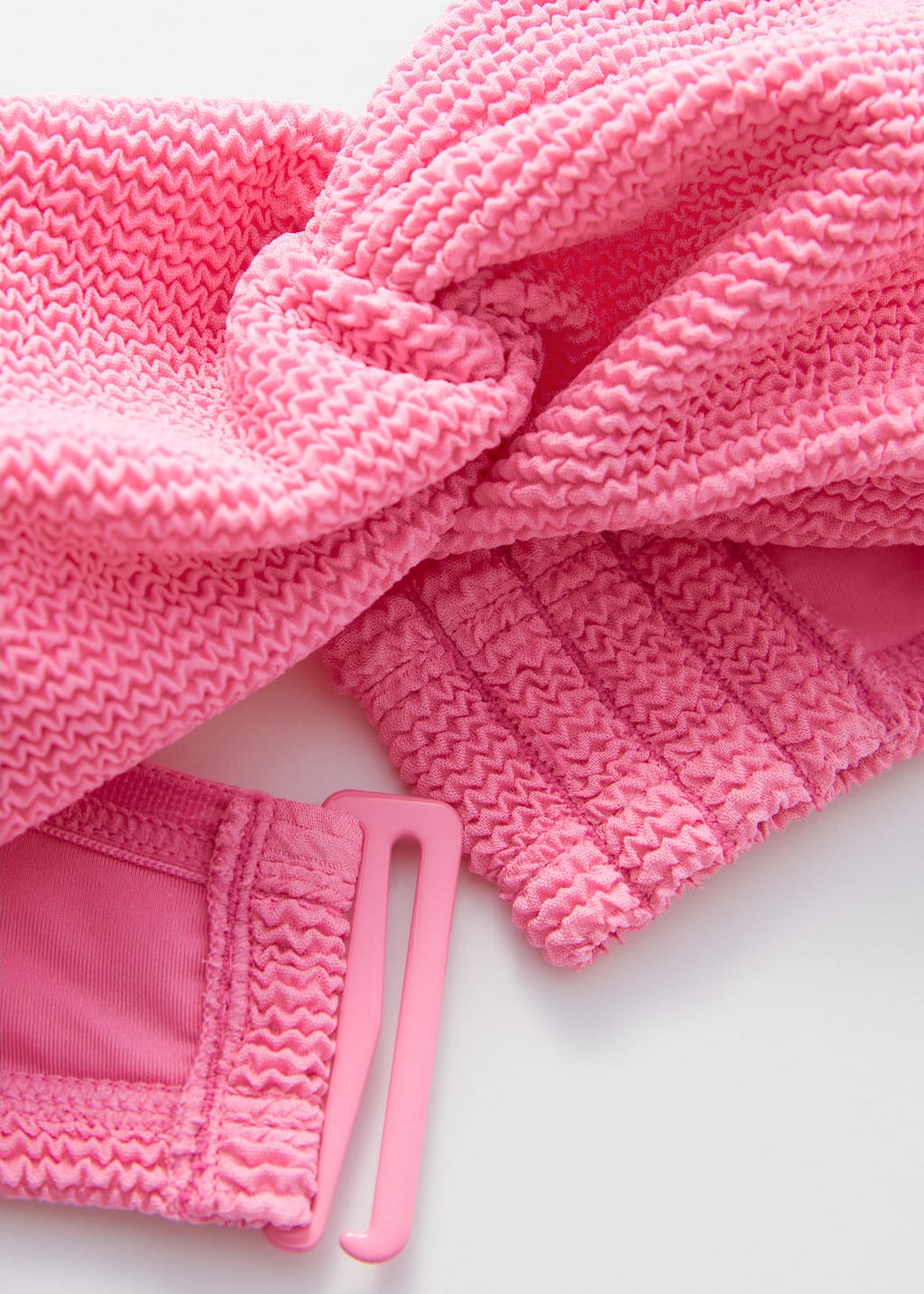 Image of Strukturiertes Bandeau-Bikinioberteil