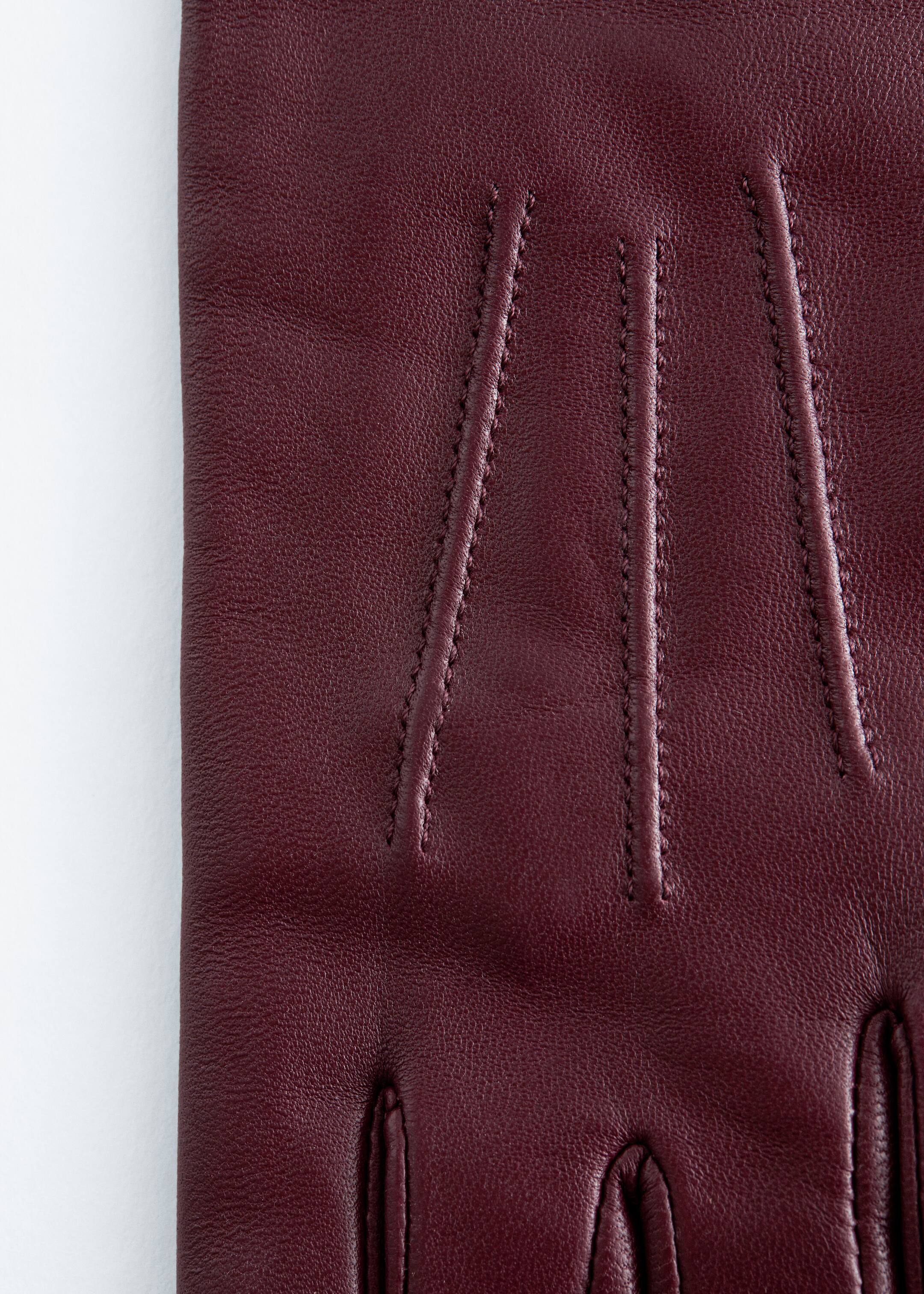 Grotere afbeelding bekijken: Lange leren handschoenen - Bordeauxrood - DAMES | H&M BE 4