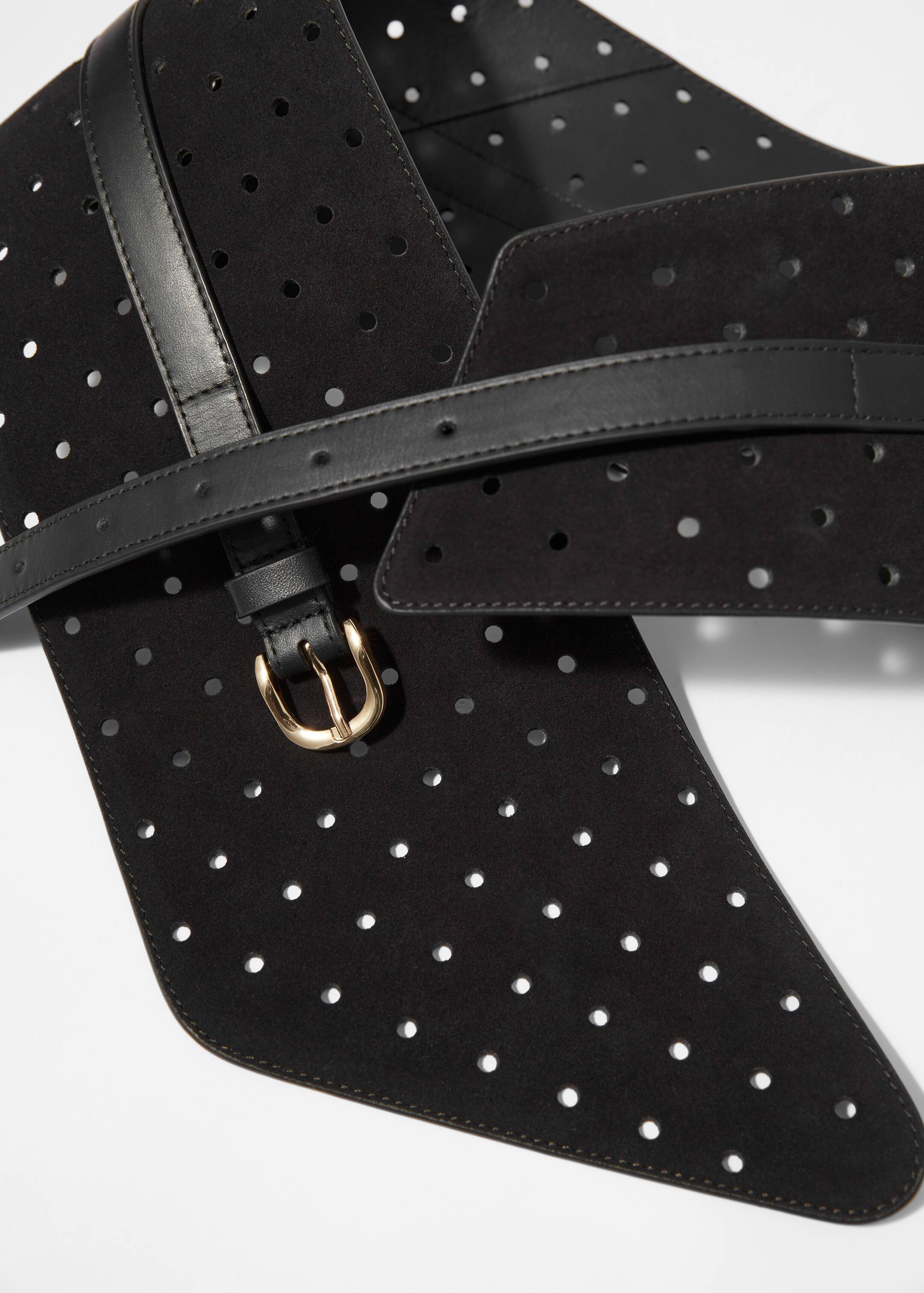 Agrandir l'image: Ceinture façon corset asymétrique - Noir - FEMME | H&M CH 2