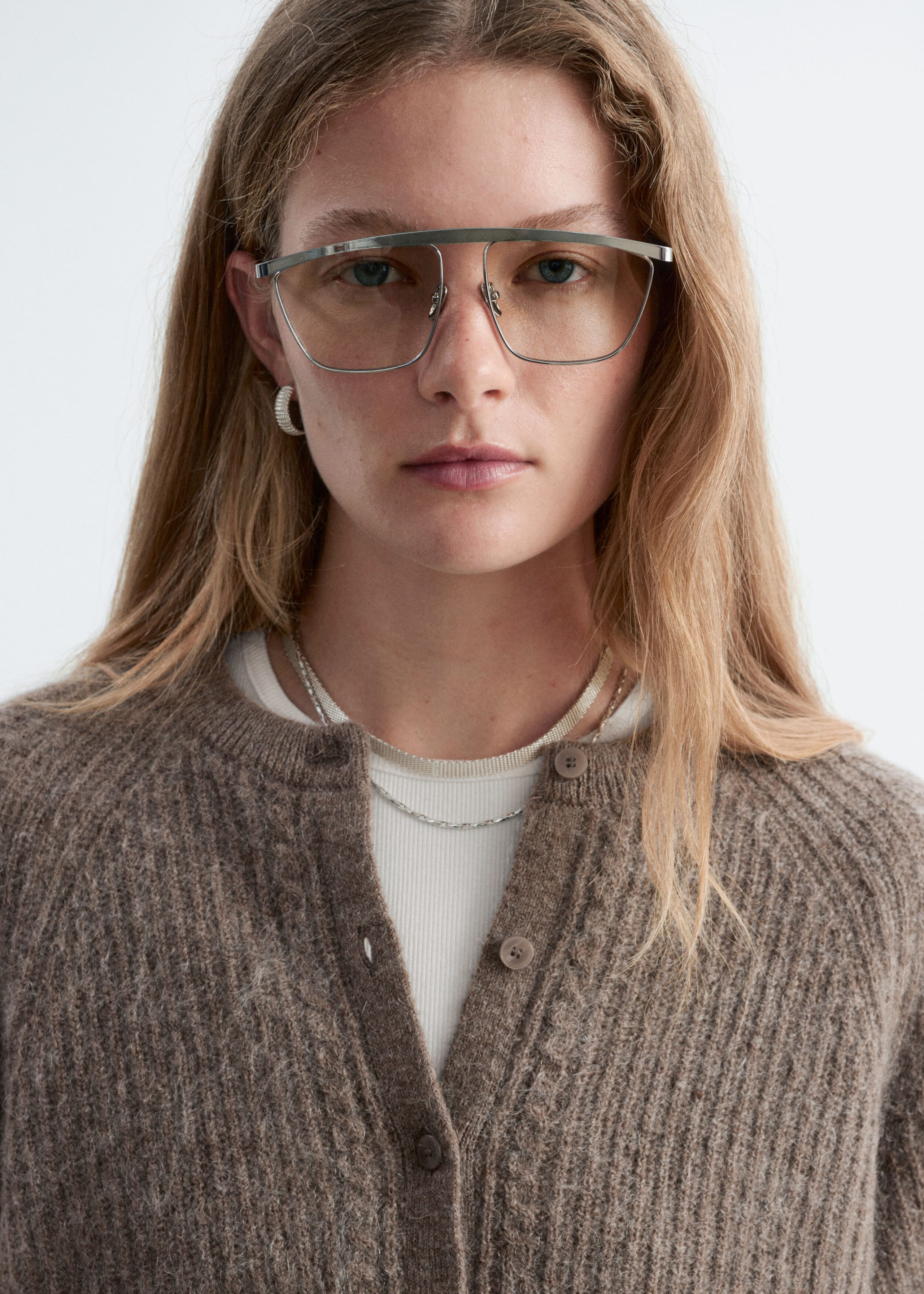 Mohair-Blend Cardigan - Dark Mole - Lookbook
