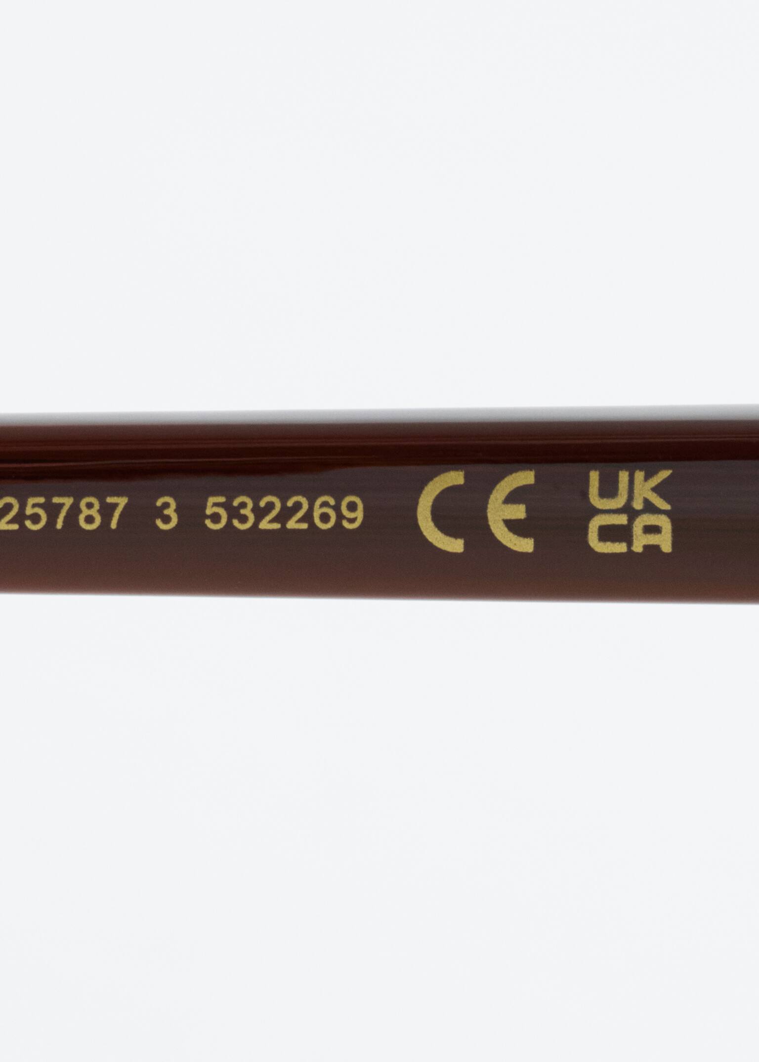 Oversized Aviator Sunglasses - Brown/Yellow/White/Transparent/Dark Brown - 3