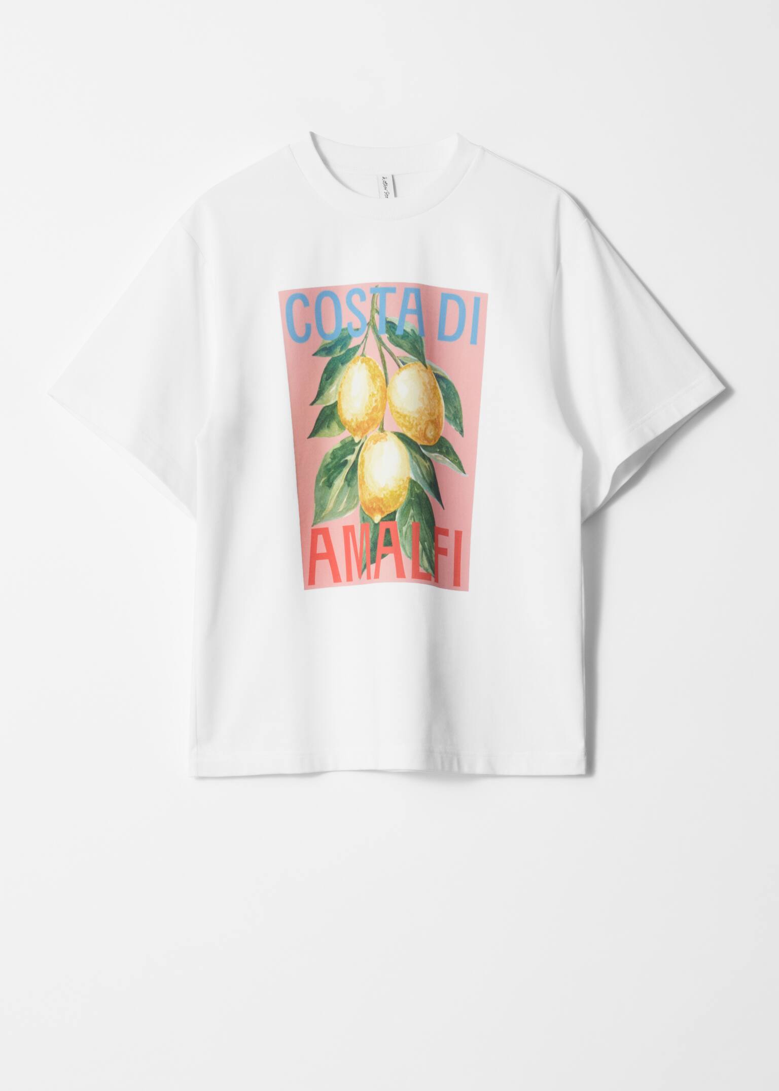 oversized póló - White Print/Pink Print - 2