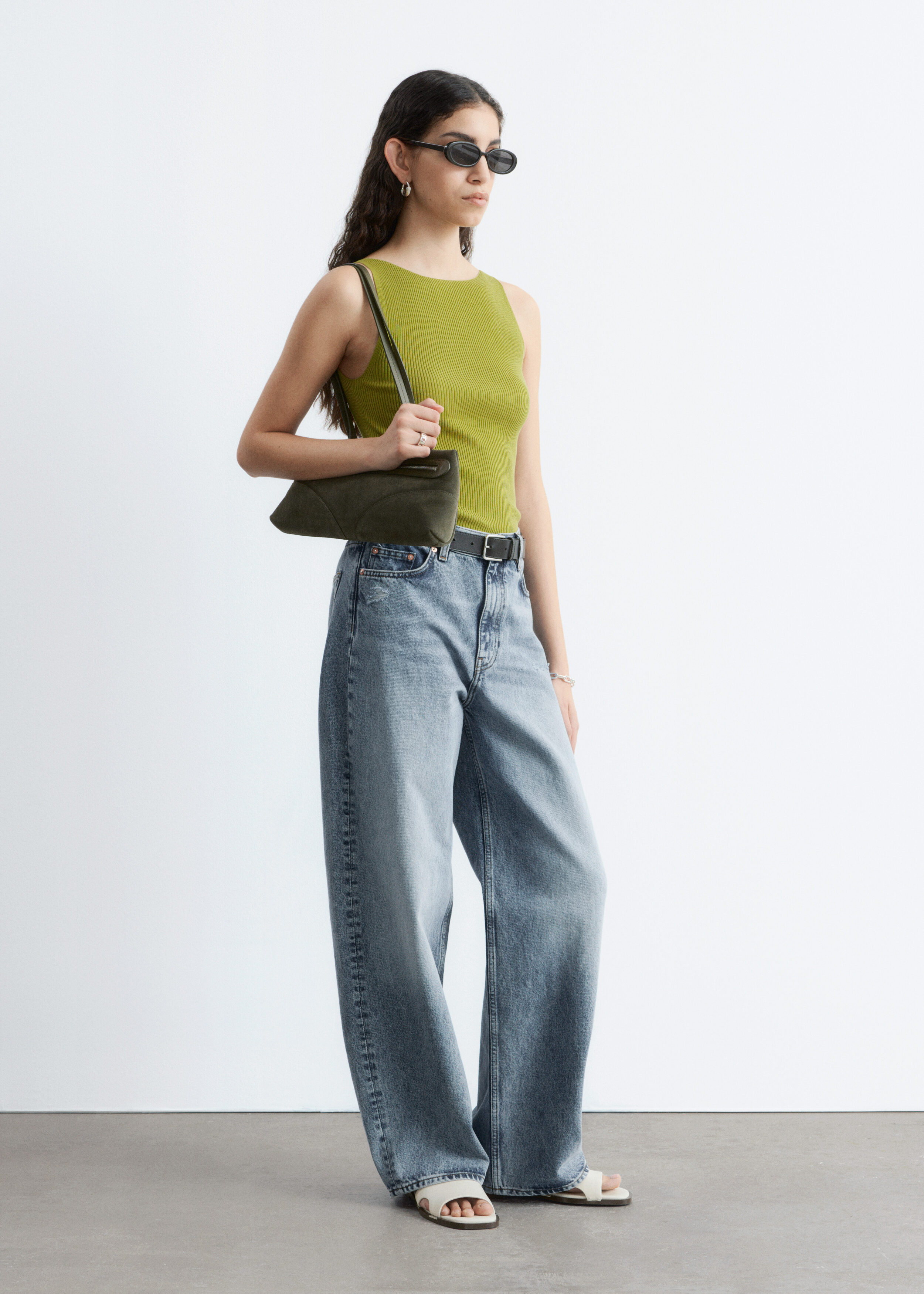 Rib-Knit Tank Top - Chartreuse - Tops - & Other Stories US Rib-Knit Tank Top - Chartreuse - Tops - & Other Stories US