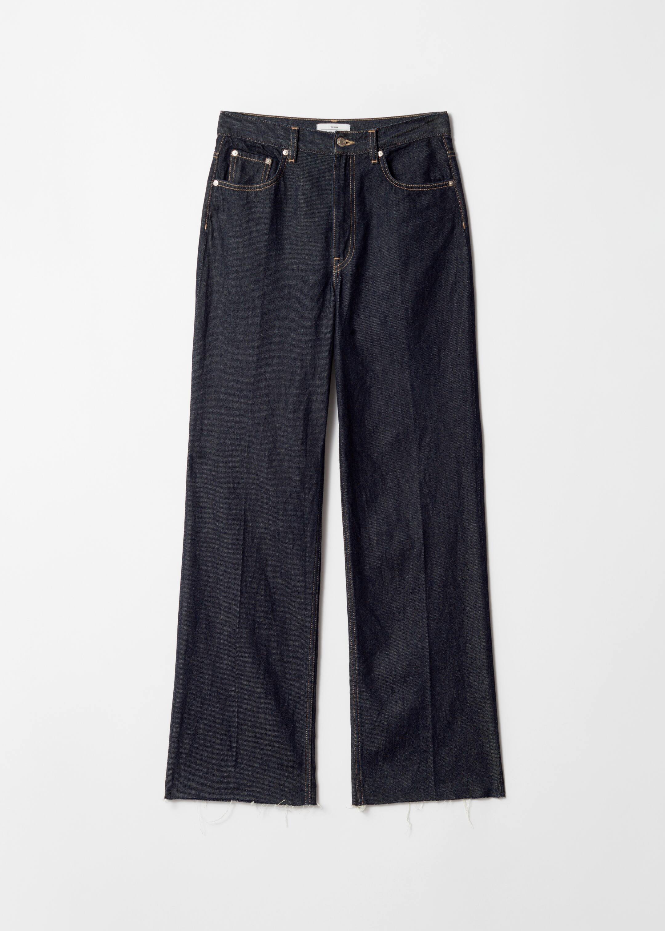 Zobrazit větší obrázek: High-Waist Straight-Leg Jeans - Dark Blue - ŽENY | H&M CZ 1