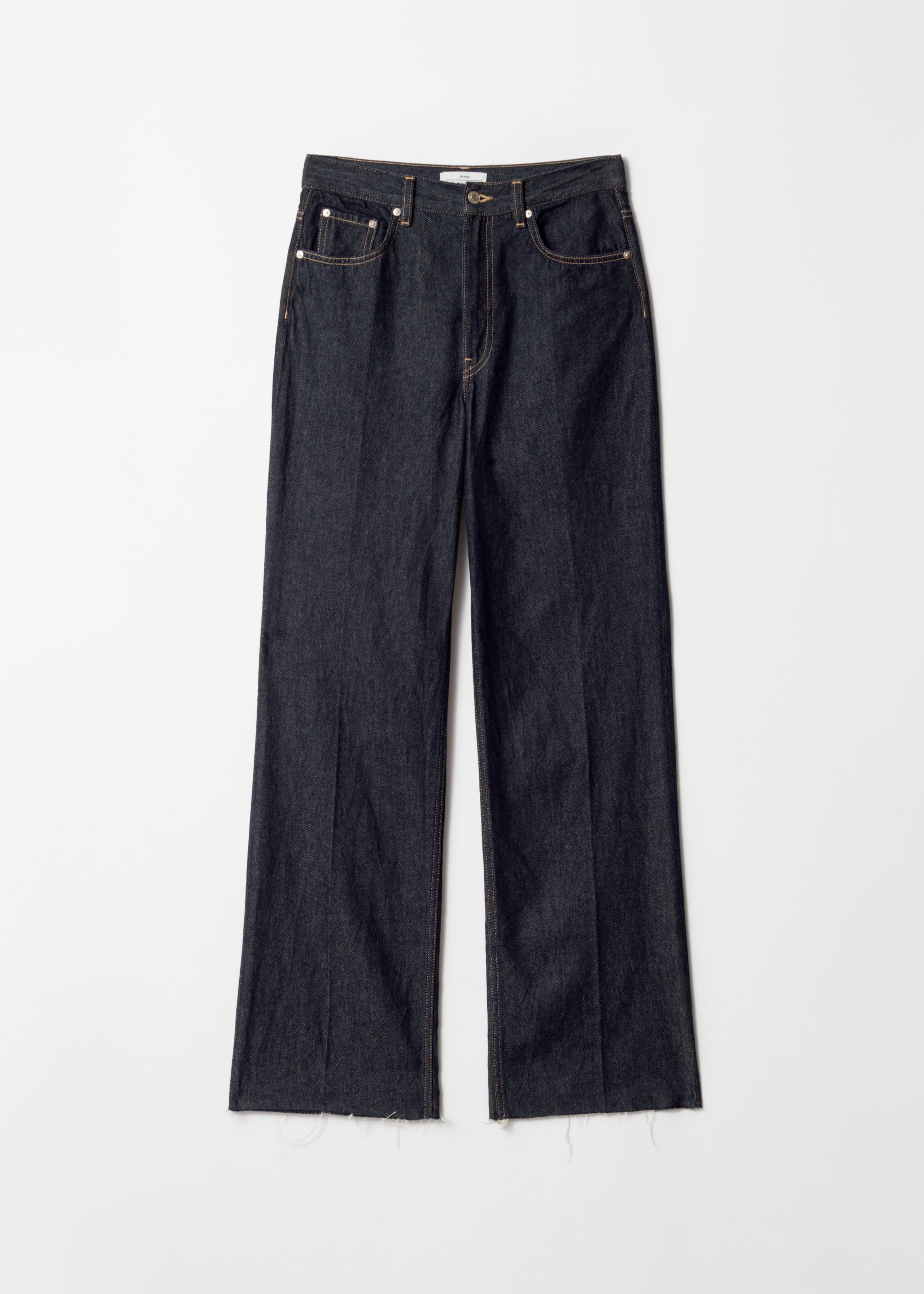 Jeans mit hohem Bund und weitem Bein - Weiß - Stillleben