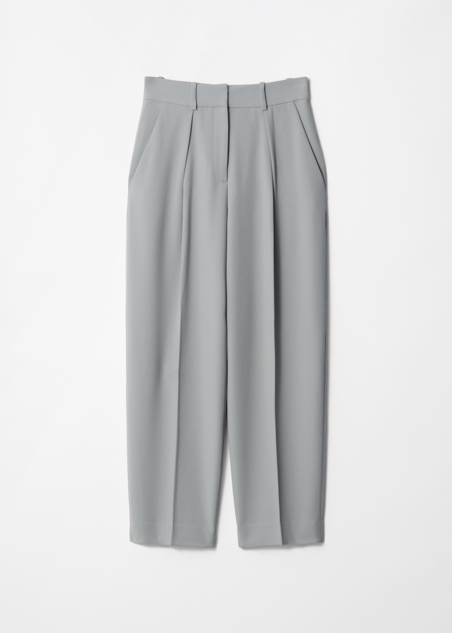 Tailored Tapered Trousers - Grey/Beige/Black