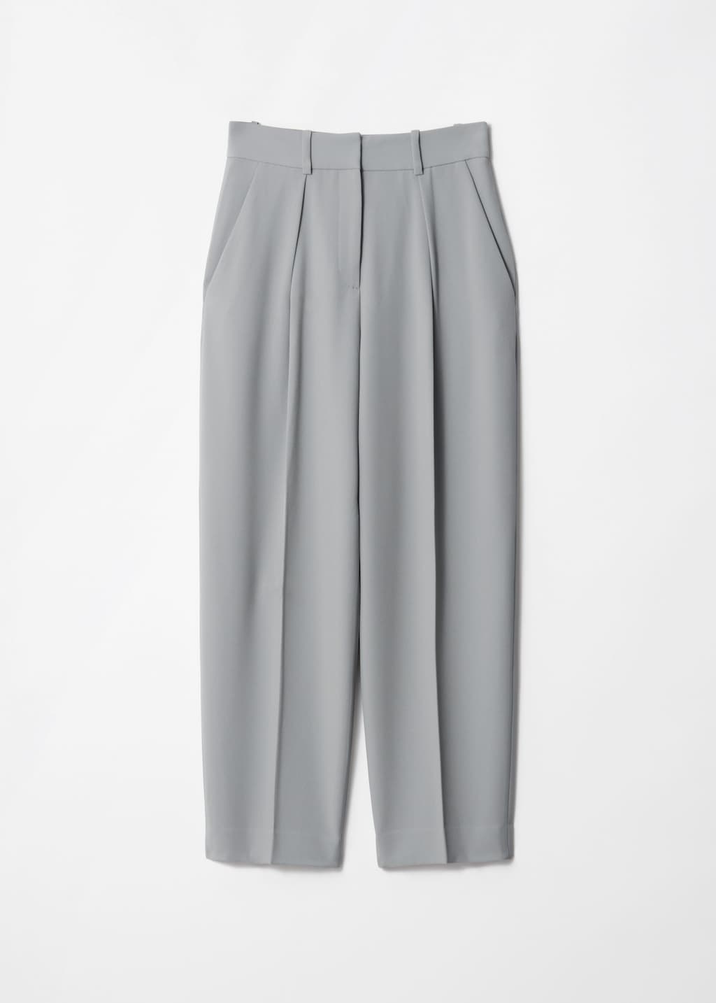 Pantalones sastre de corte ajustado al tobillo - Beige - Bodegón