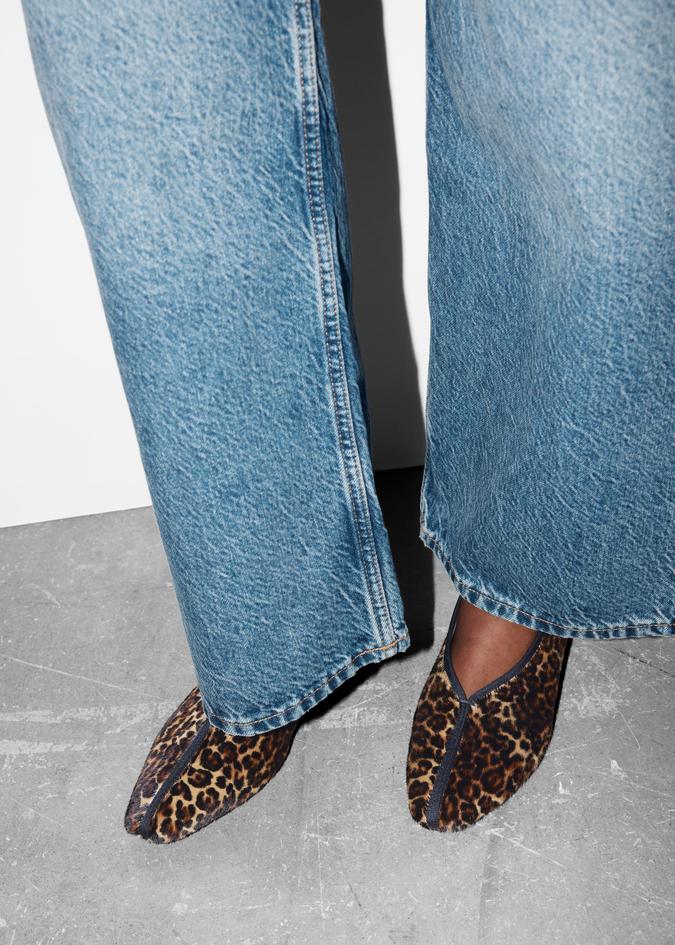View larger image: Almond-Toe Ballerina Flats - Leopard - Ladies | H&M GB 1