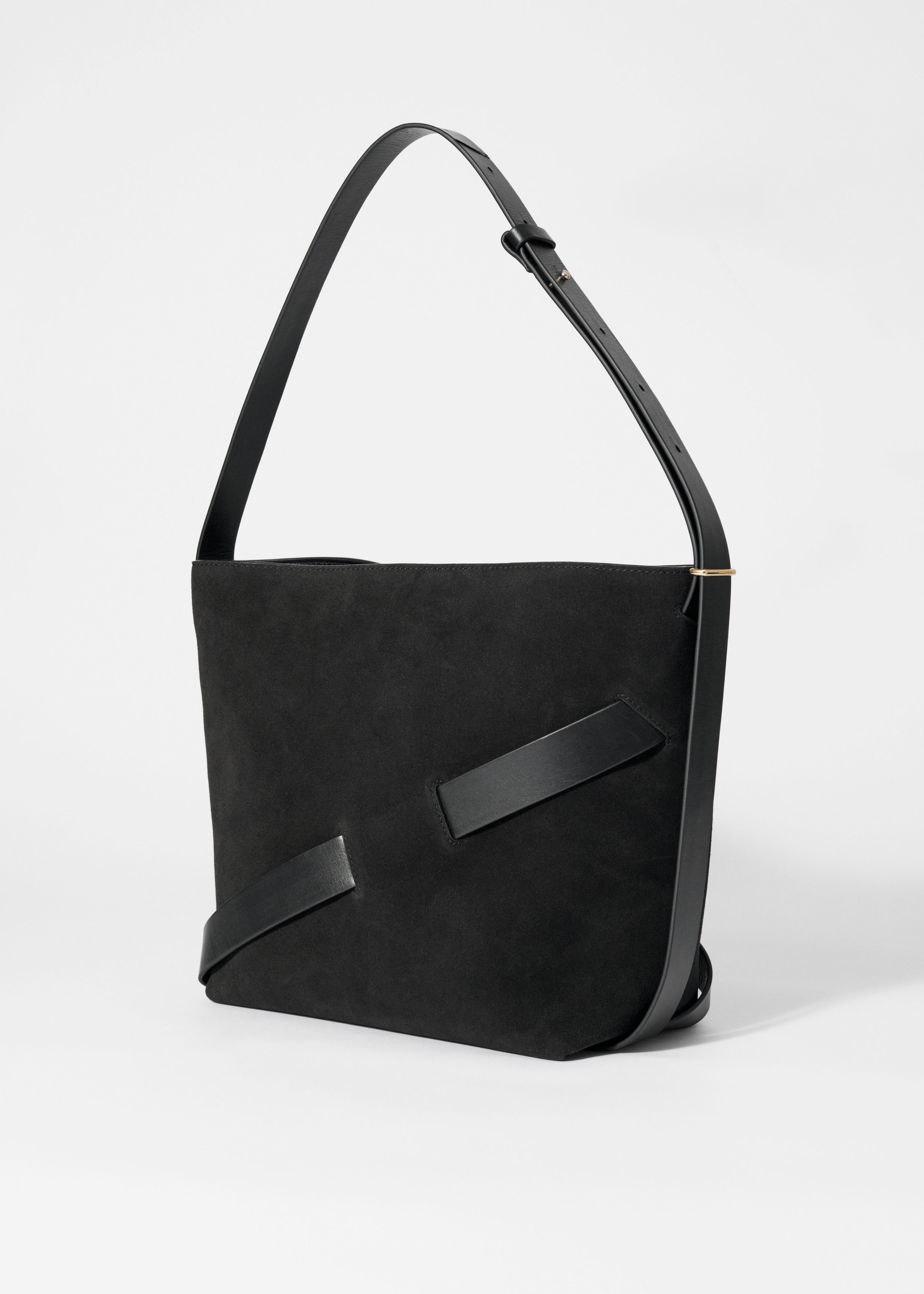 Suede Bucket Bag - Black suede - Bags - & Other Stories NO